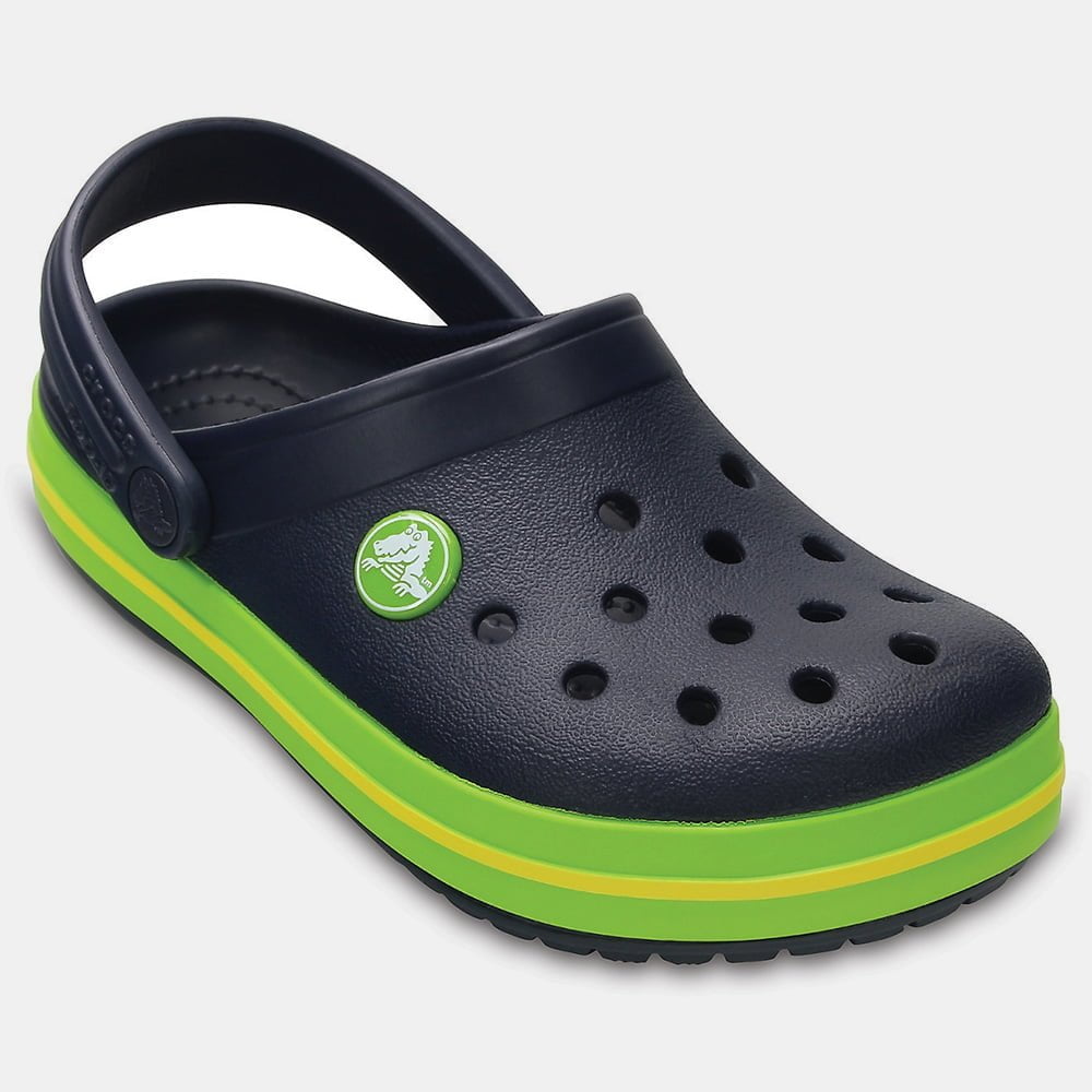 crocs-sandálias-shoes-crocbandk-navy-green-navy-verde