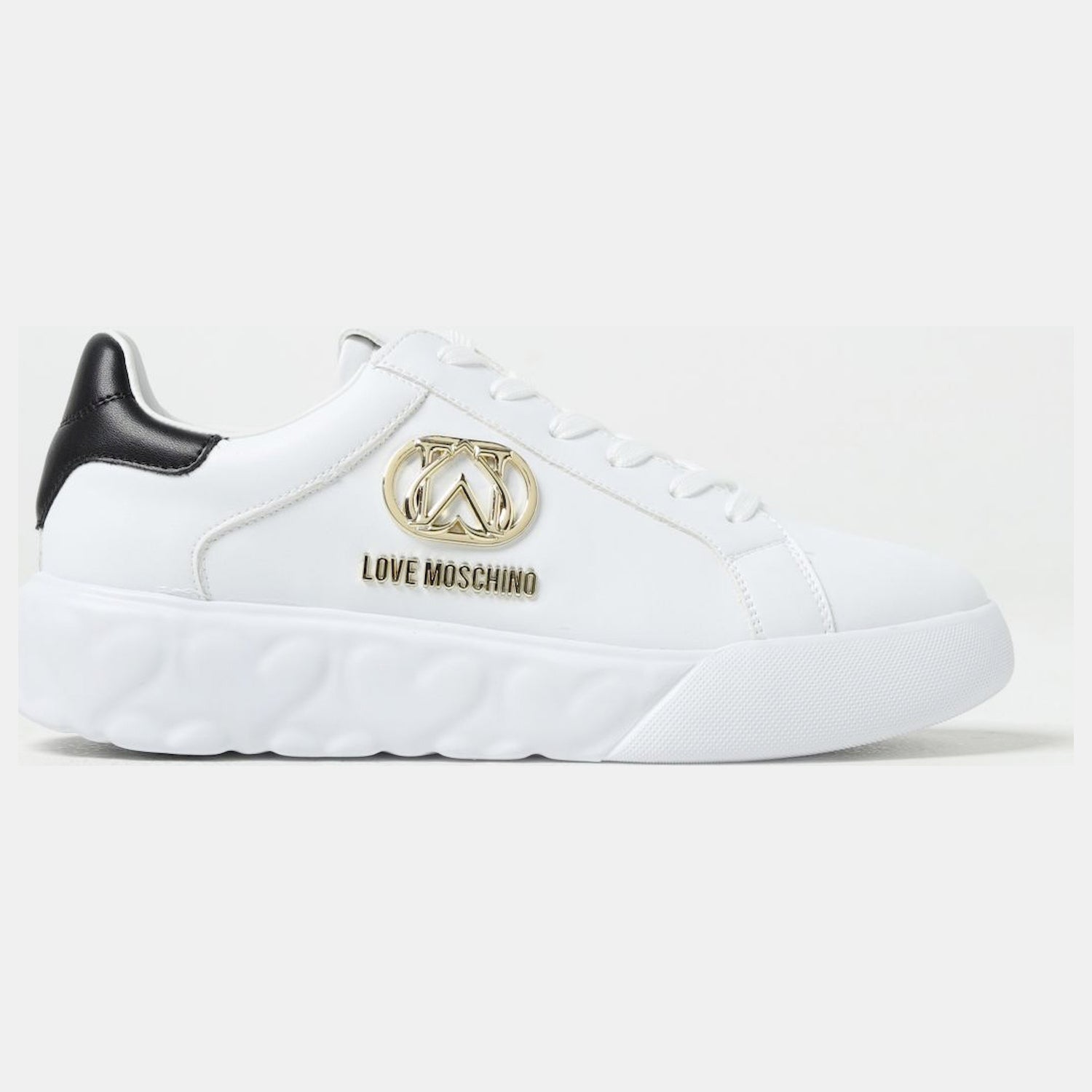 Moschino Sapatilhas Sneakers Shoes Ja15914 white gold branco ouro