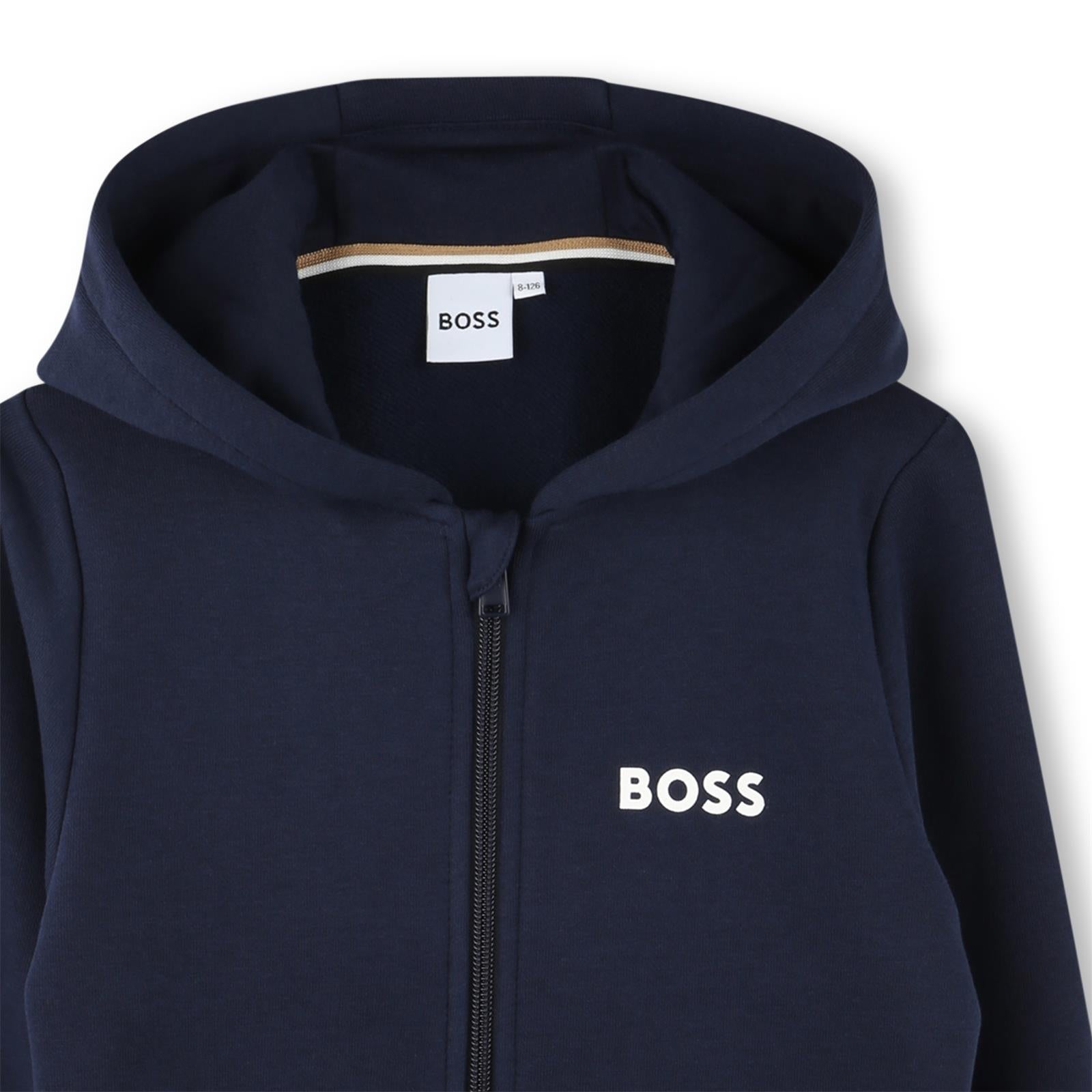 Hoodie com Capuz Boss Azul Criança
