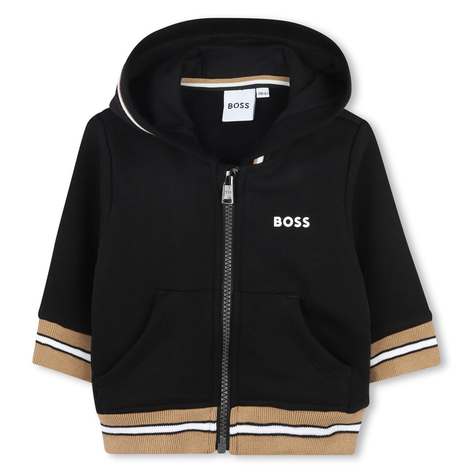 Hoodie com Capuz Boss Preto Criança