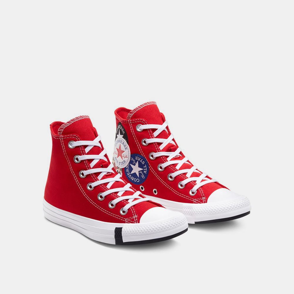 All Star Converse Botas Boots 166736c Red Multi Vermelho Multicolor Shot4
