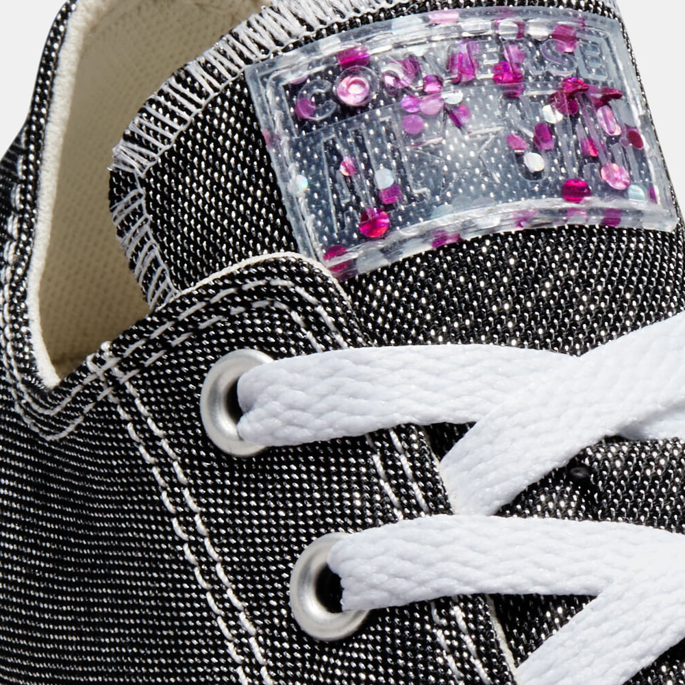 All Star Converse Sapatilhas Sneakers Shoes 272840c Blk Silver Preto Silver Shot11