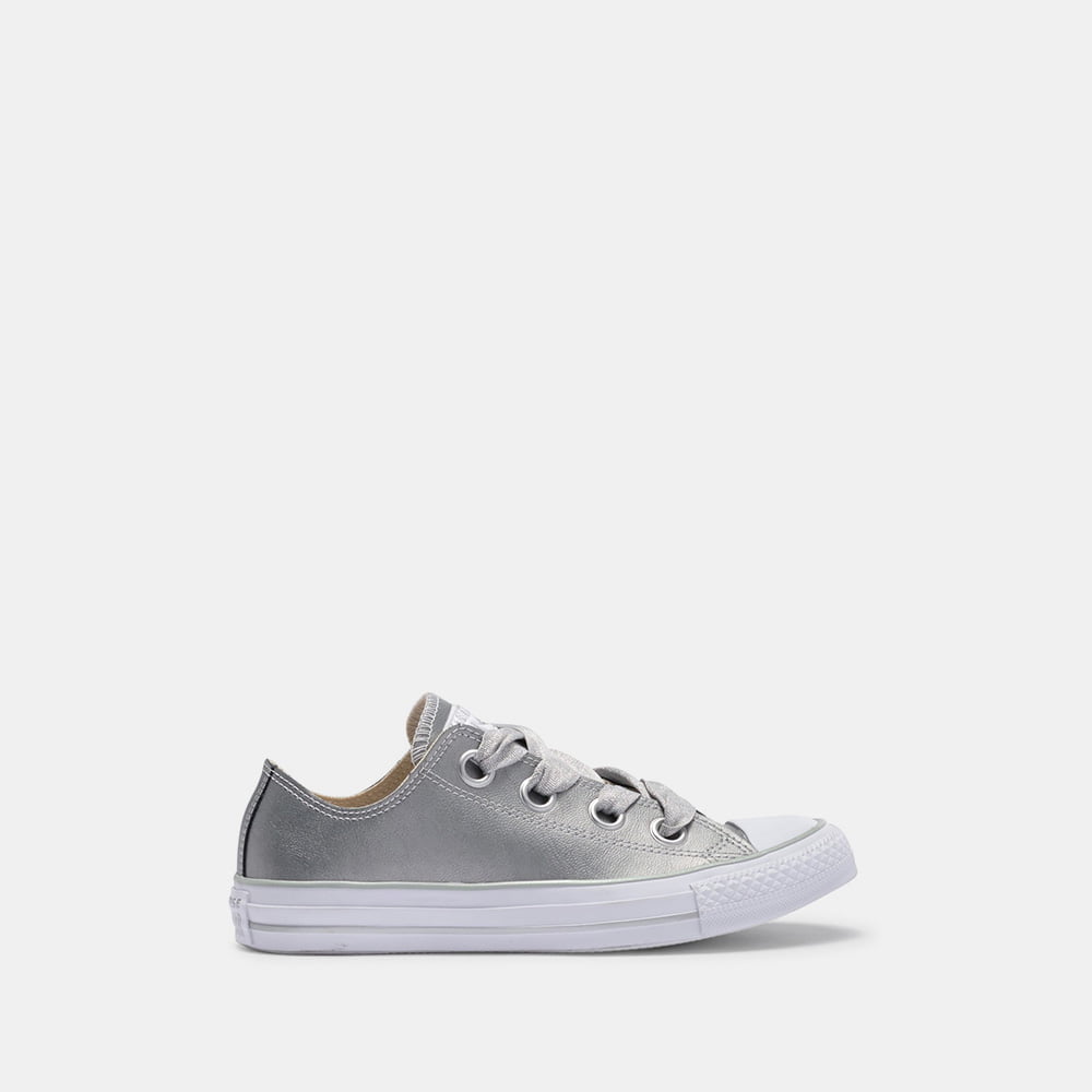 All Star Converse Sapatilhas Sneakers Shoes 561695c Metal.silv Preateado Metal Shot4