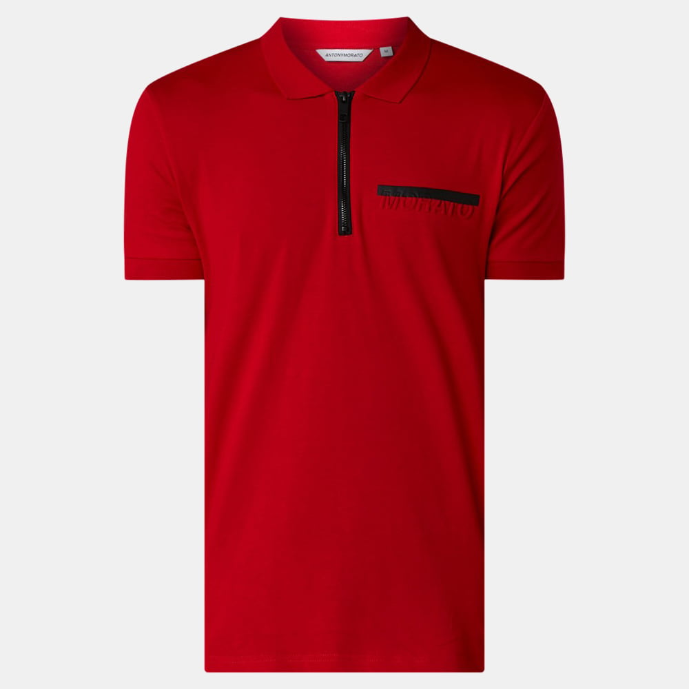Antony Morato Polo Mmks01485 Red Vermelho Shot1