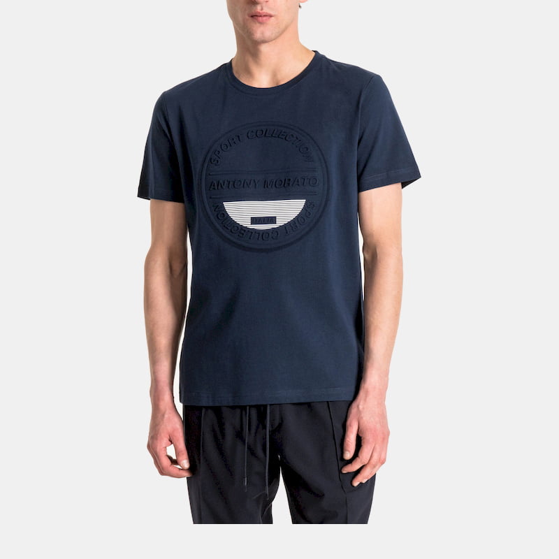 Antony Morato T Shirt Mmks01991 Navy Navy Shot2