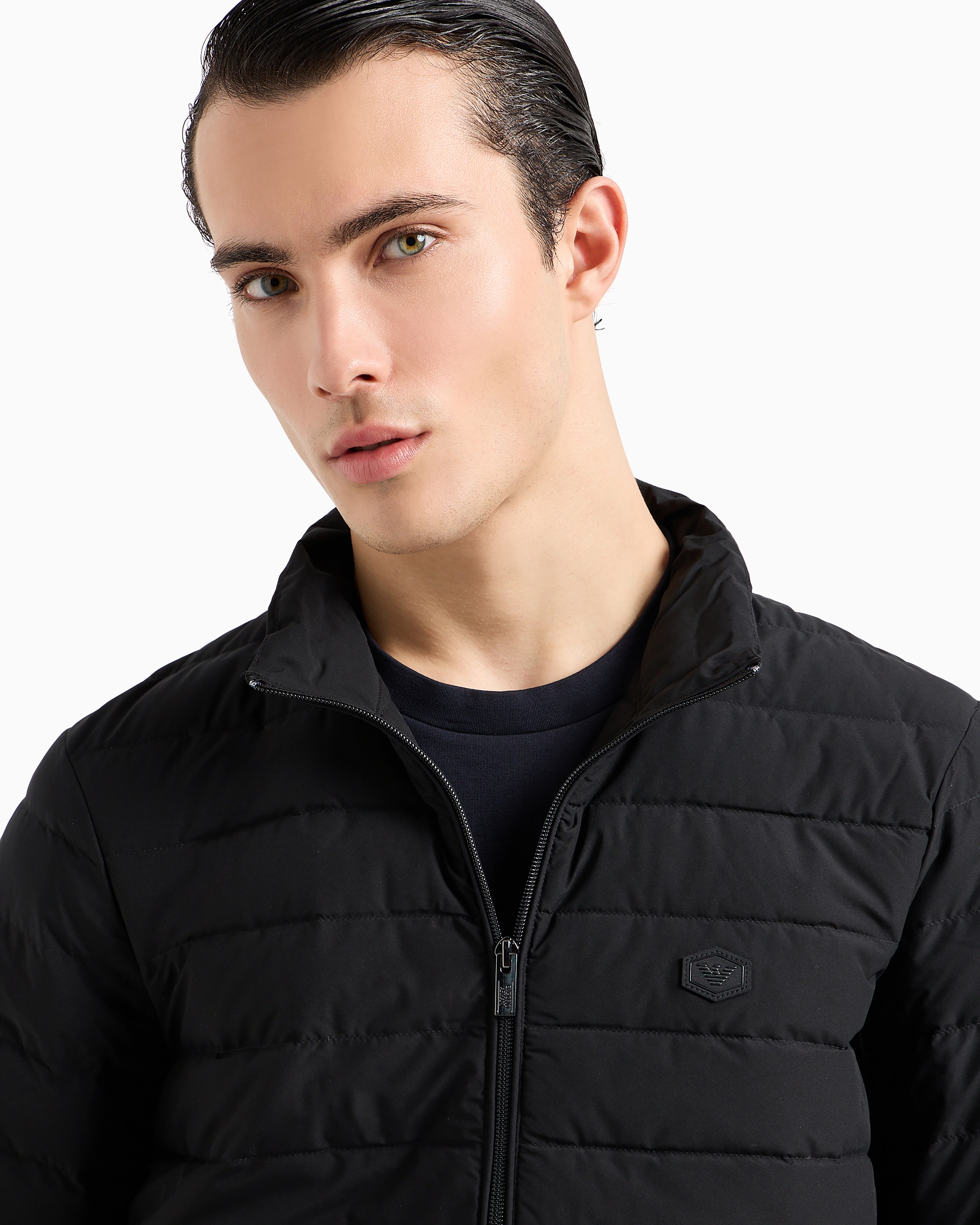 Armani Blusao Jackets 8n1bq2 1nlrz Black Preto_shot1