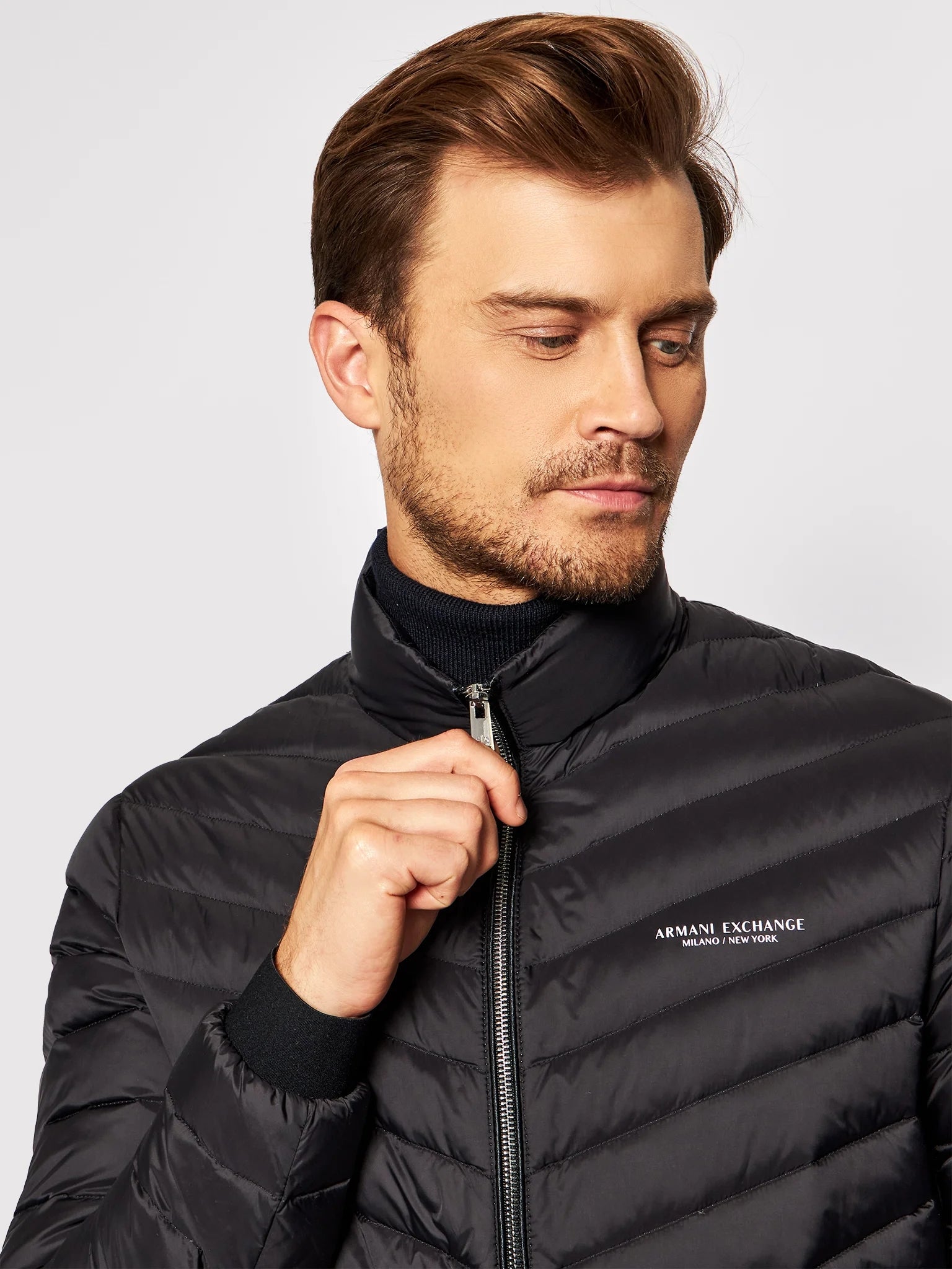 Armani Blusao Jackets 8nzb52 Znw3z Black Preto_shot3