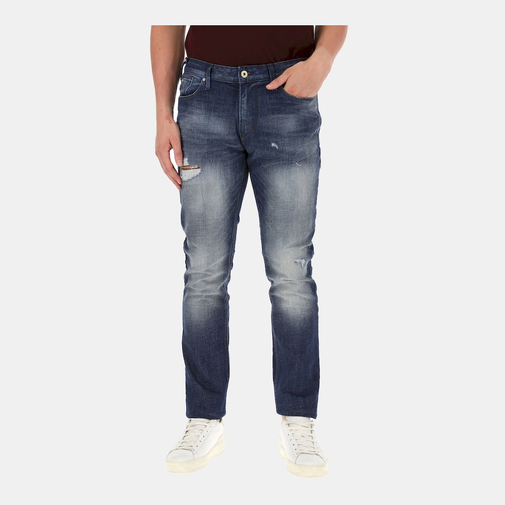 Armani Calças Emporio Trousers 1j06 1d6yz Denim Denim Shot4