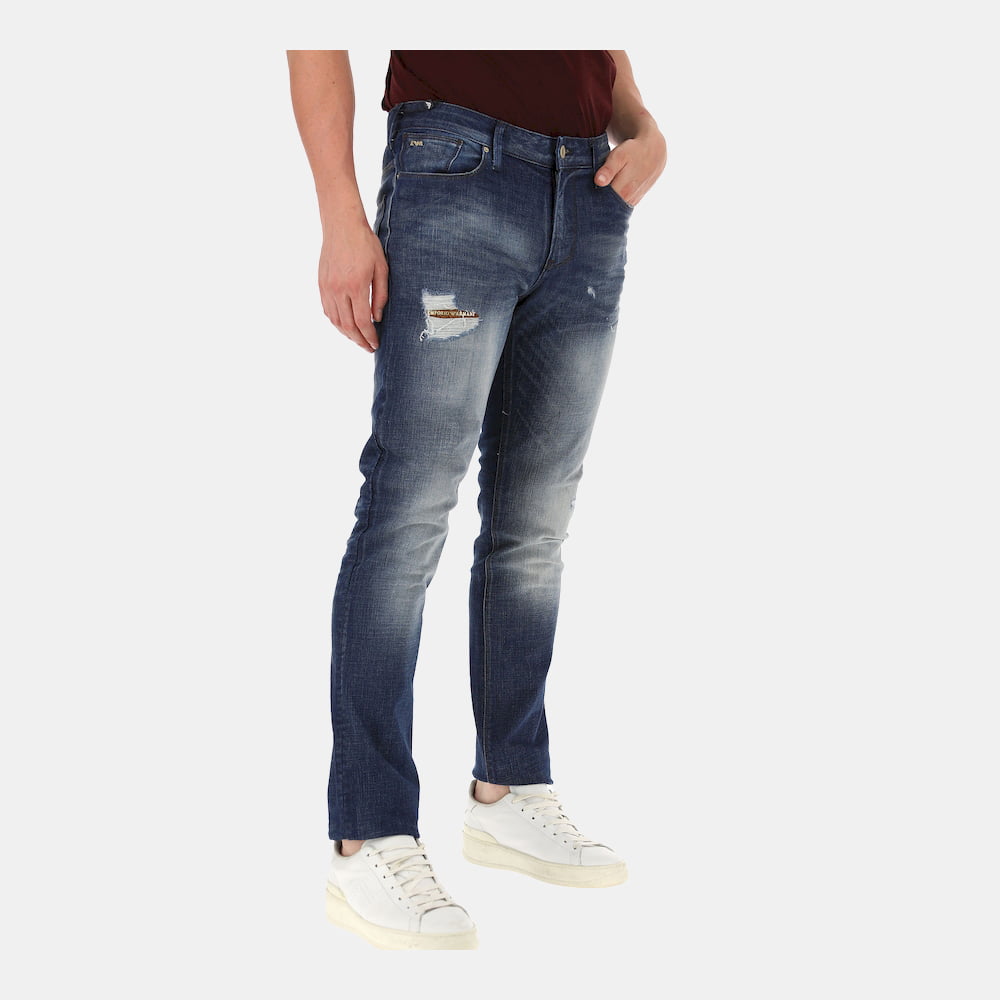 Armani Calças Emporio Trousers 1j06 1d6yz Denim Denim Shot6