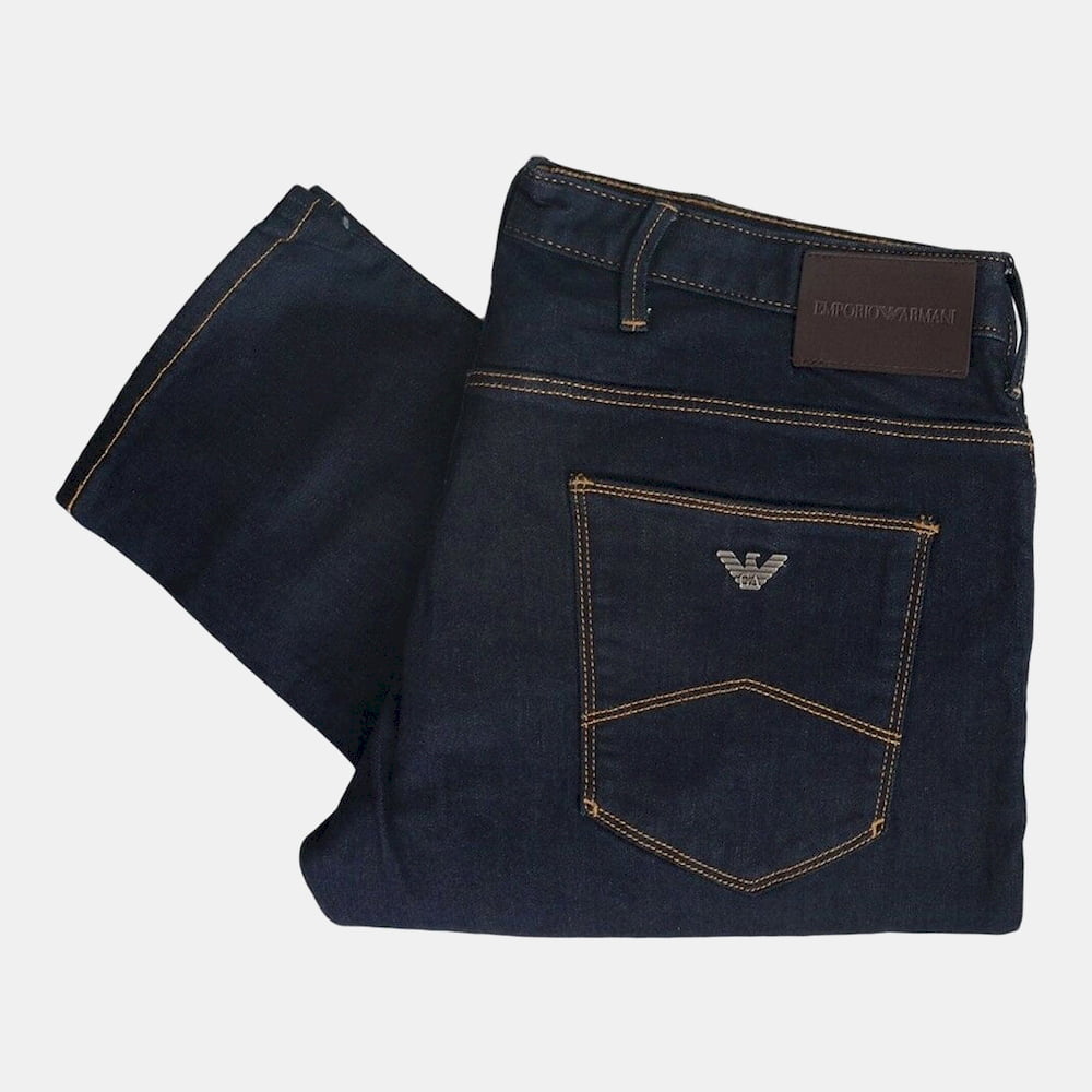 Armani Calças Emporio Trousers 1j06 1dlpz Dark Wash Dark Wash Shot6