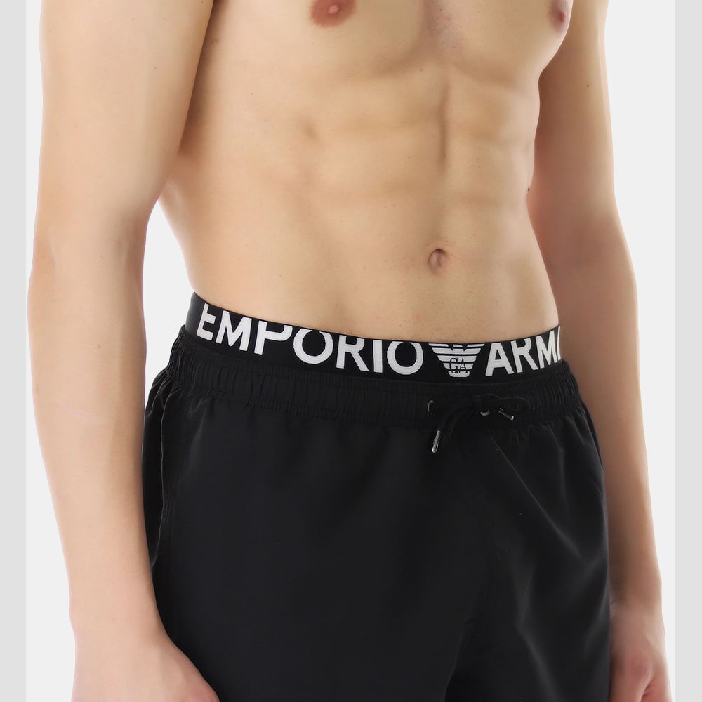 Armani Calcao De Banho Swim Shorts 1753 2r432 Black Preto Shot5
