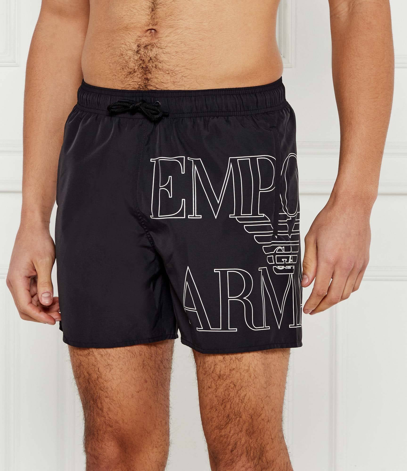 Armani Calcao De Banho Swim Shorts Em000583 Af12326 Black Preto_shot1