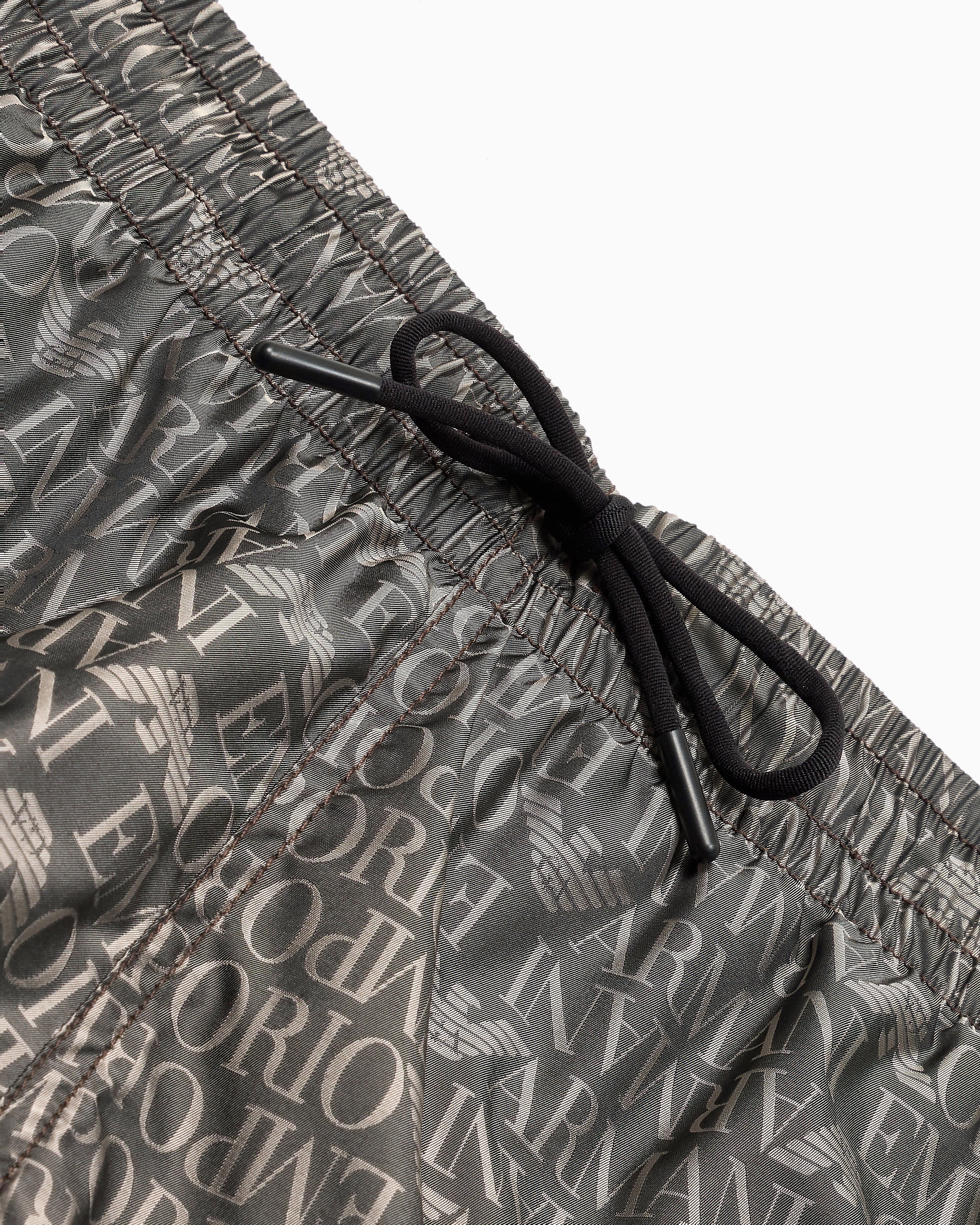 Armani Calcao De Banho Swim Shorts Em000583 Af12352 Black.logo Preto_shot2