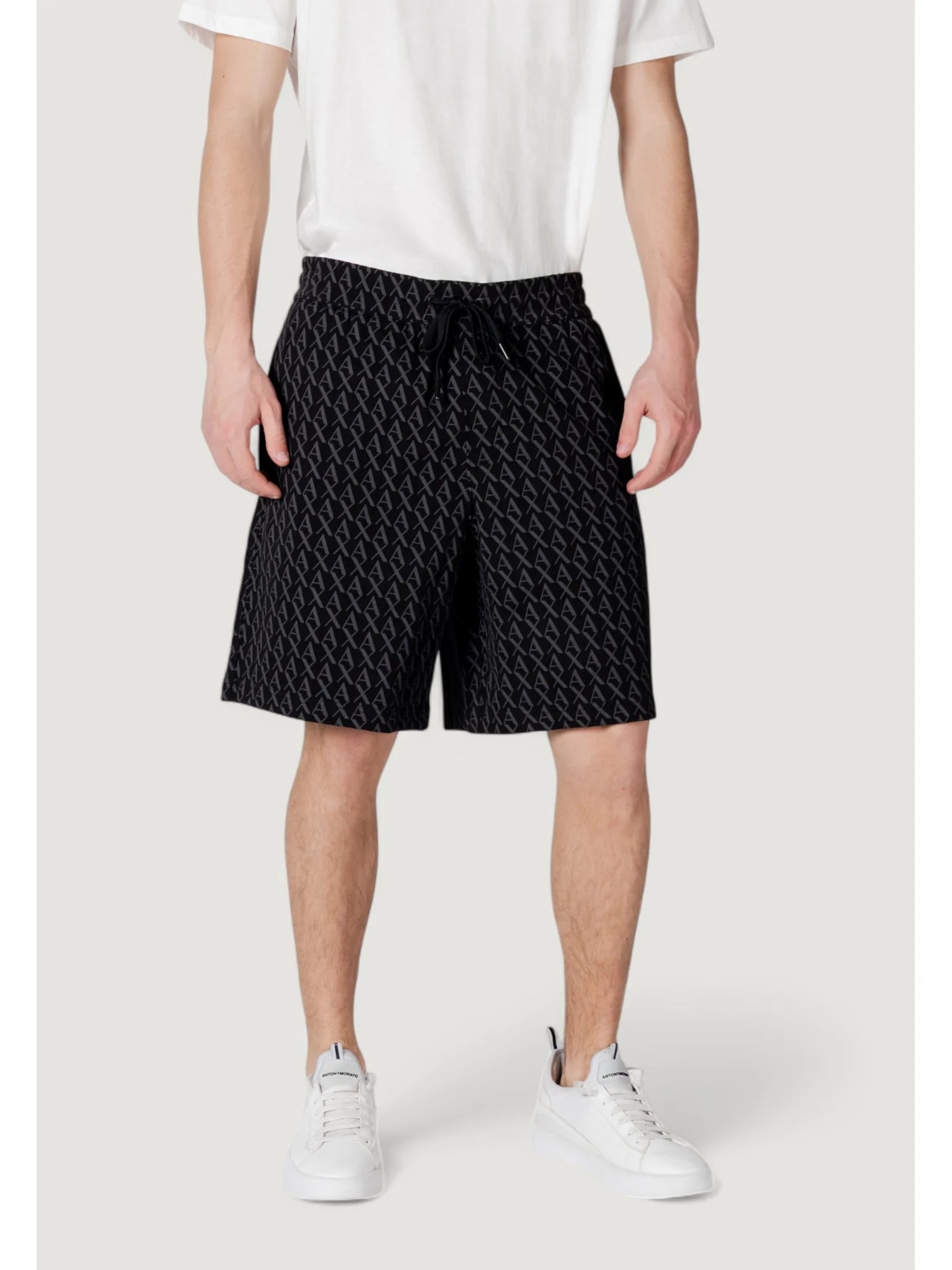 Armani Calcao Shorts Xm001227 Af11847 Blk Black Preto Preto_shot2