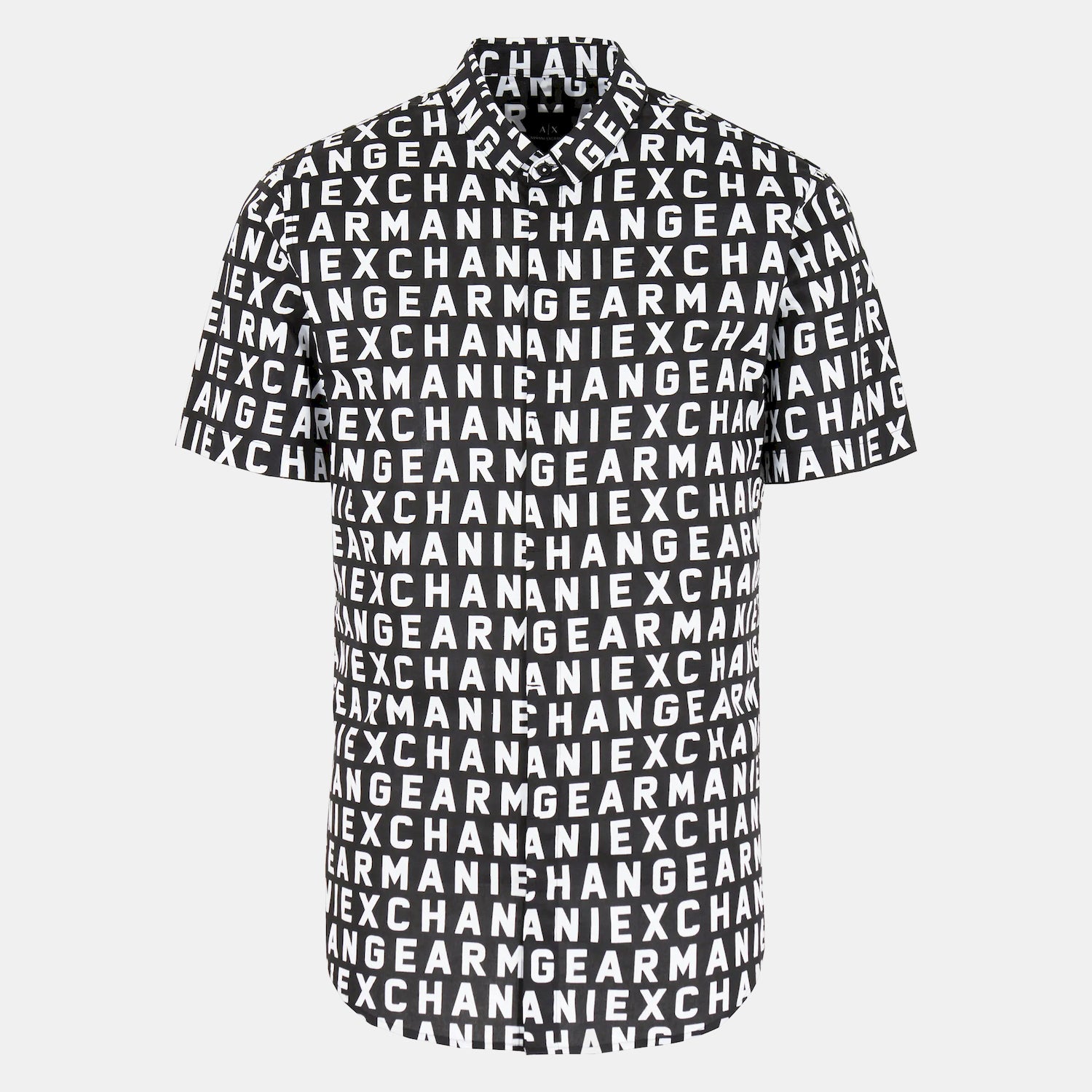 Armani Camisa Shirt 3dzc04 Zneaz Black.logo Preto_shot5