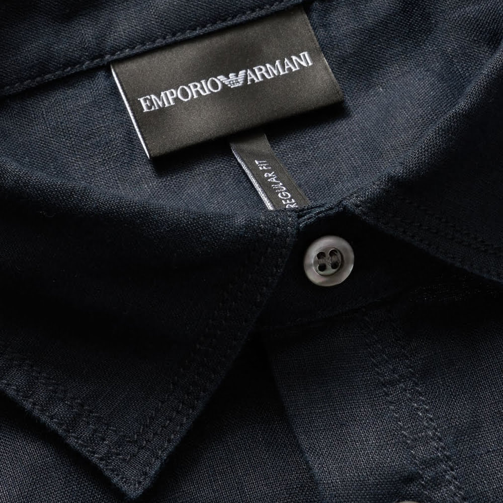 Armani Camisa Emporio Shirt 1cm3 1nfdz Navy Navy Shot3