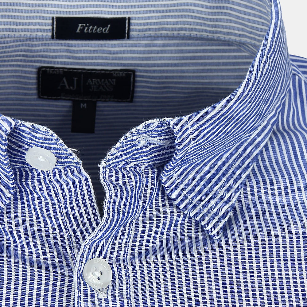 Armani Camisa Shirt 06c68 Nh Blue Azul Shot9