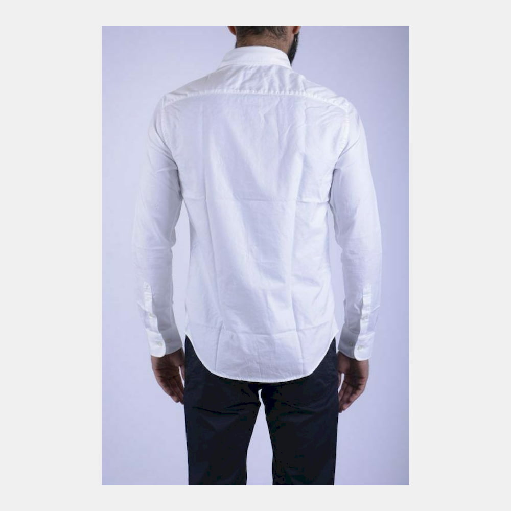 Armani Camisa Shirt 6c74 6n07z White Branco Shot2