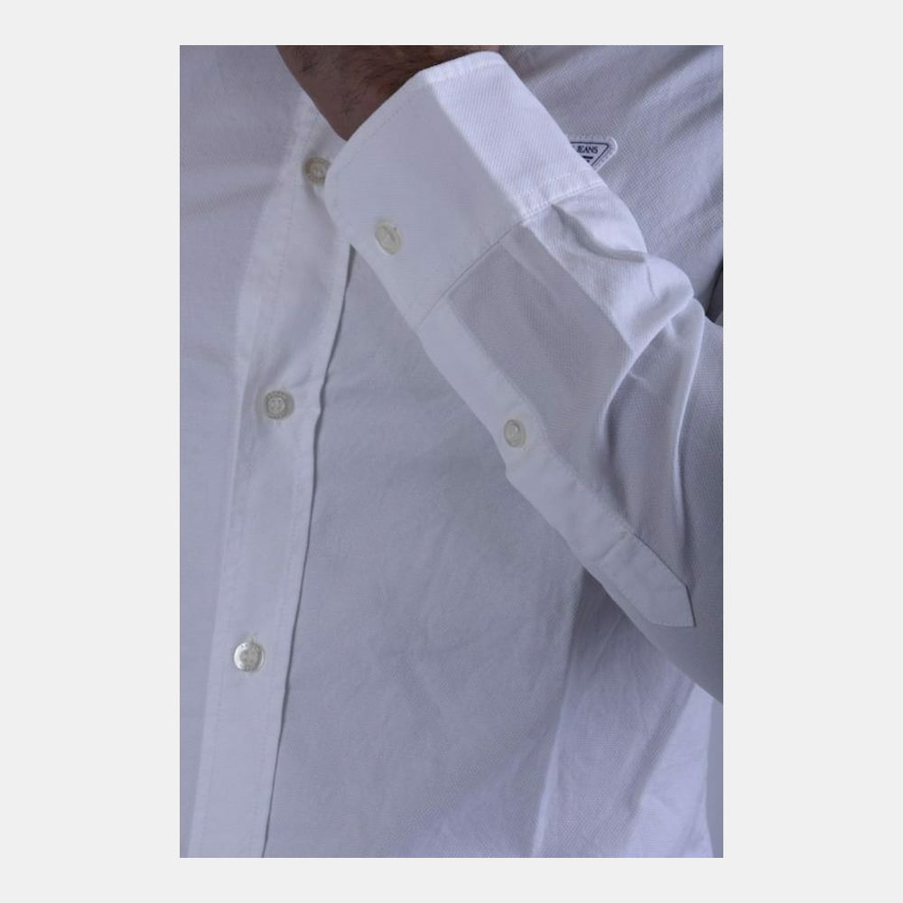 Armani Camisa Shirt 6c74 6n07z White Branco Shot4