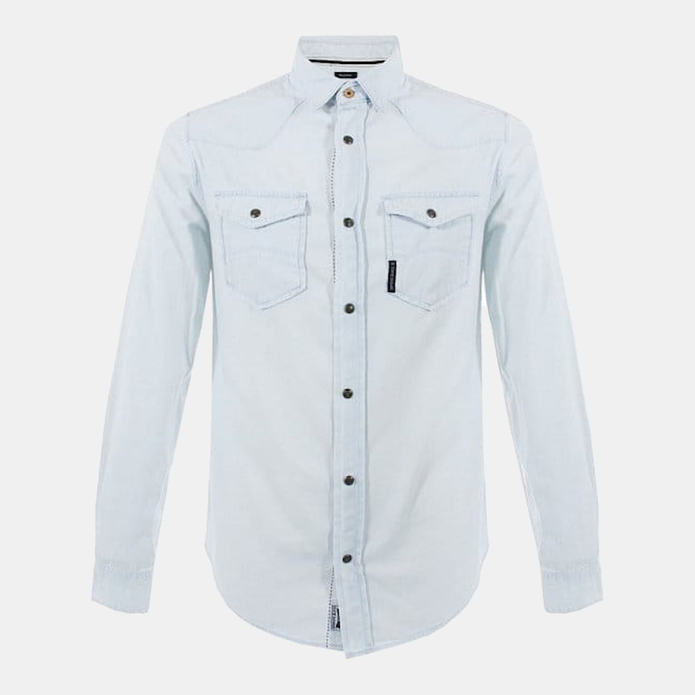 Armani Camisa Shirt A6c19 4a Lt Blue Azul Claro Shot2