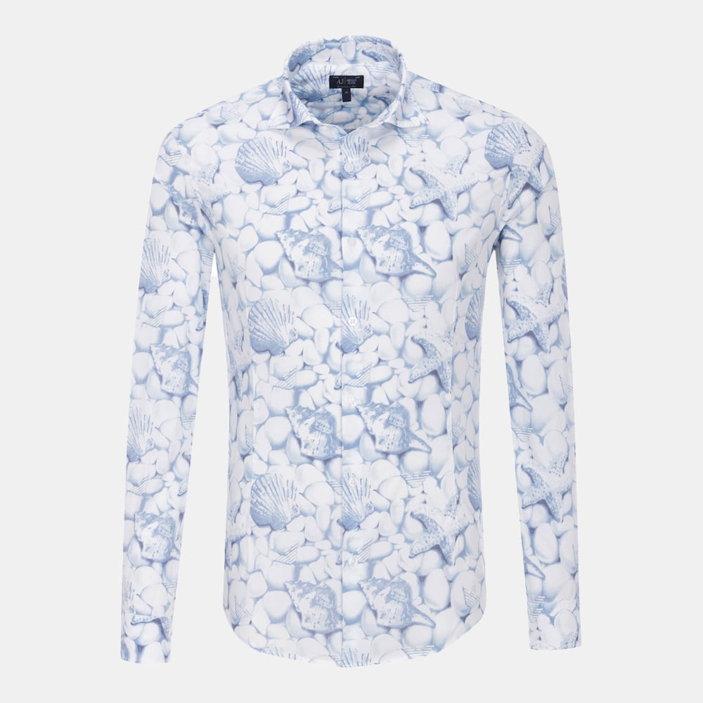 Armani Camisa Shirt C6c28 Bc White Branco Shot8