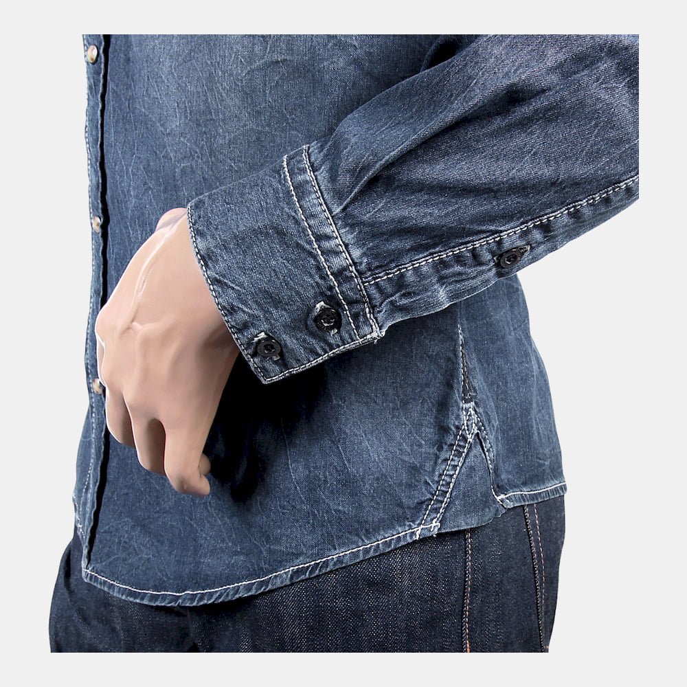 Armani Camisa Shirt T6c19 Qb Denim Denim Shot22