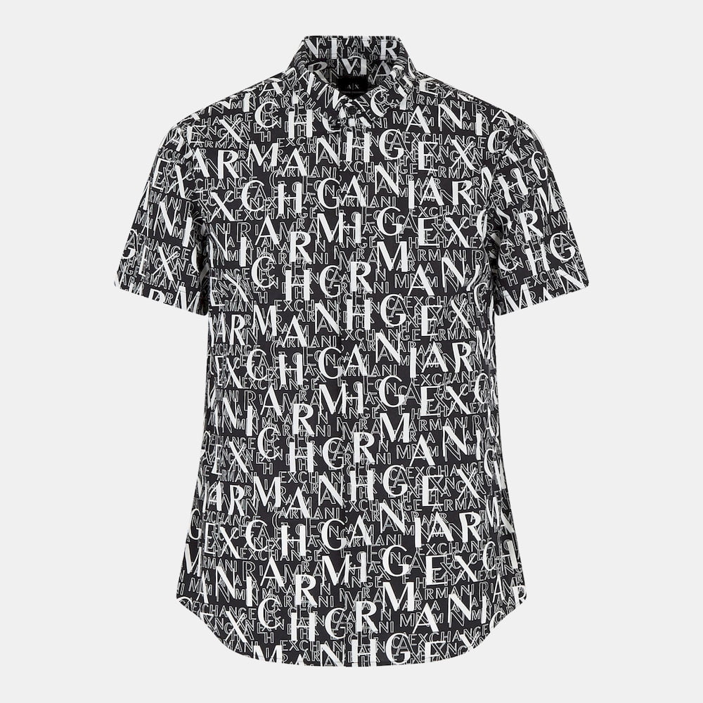 Armani Camisa Shirt Zc04 Zneaz Navy White Navy Branco Shot12