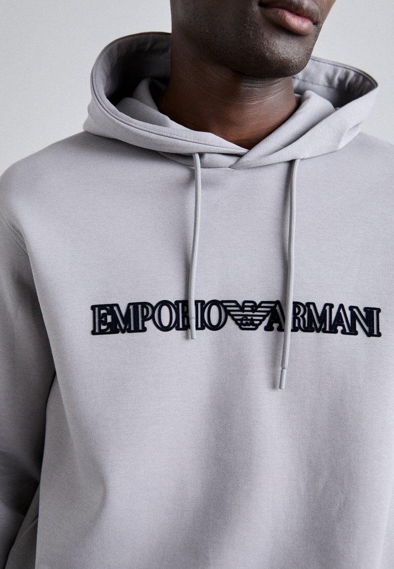 Armani Camisola Hoodie 6d1m94 1jhsz Grey Cinza_shot1