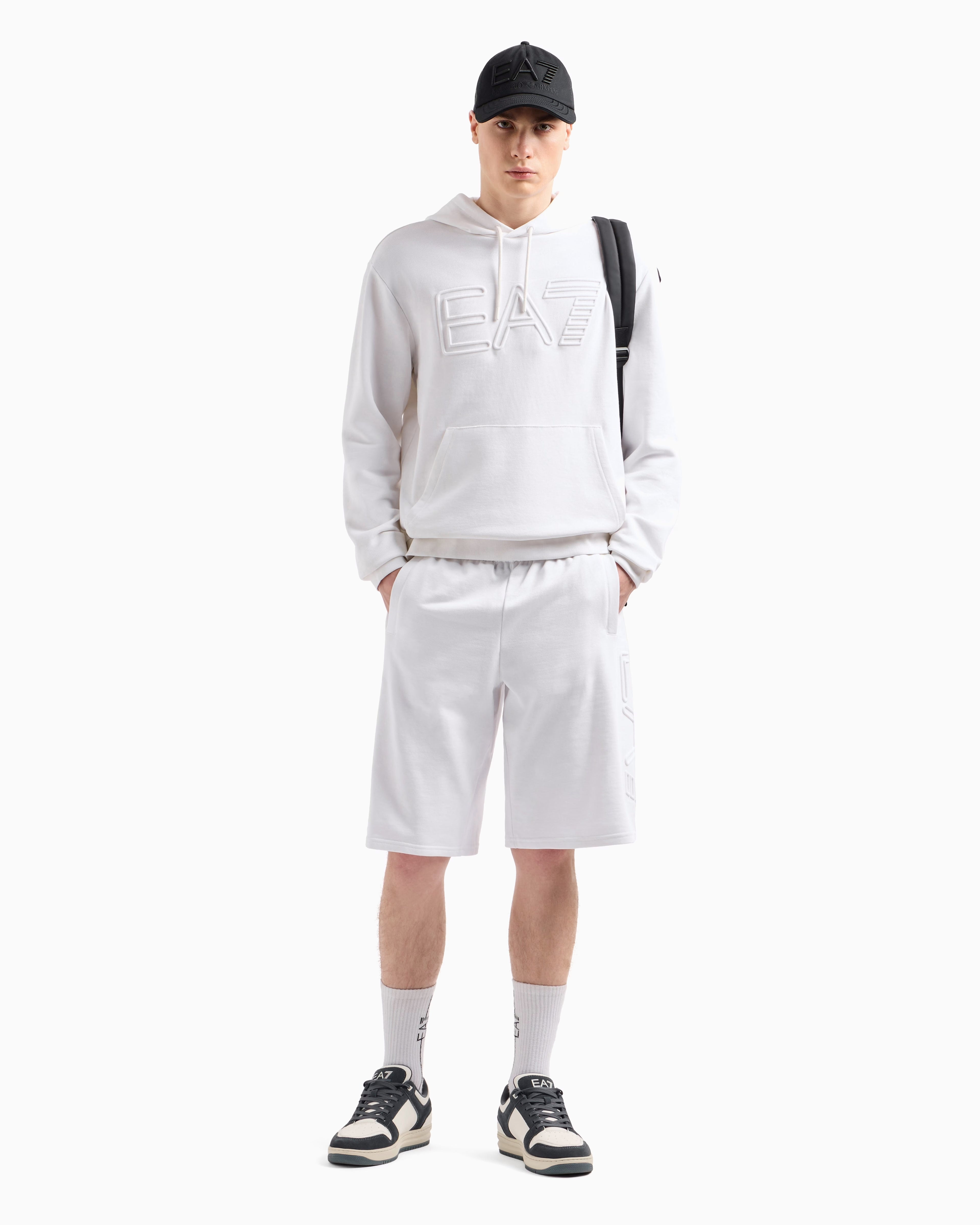 Armani Camisola Hoodie 7m000152 Af10432 White Branco_shot2