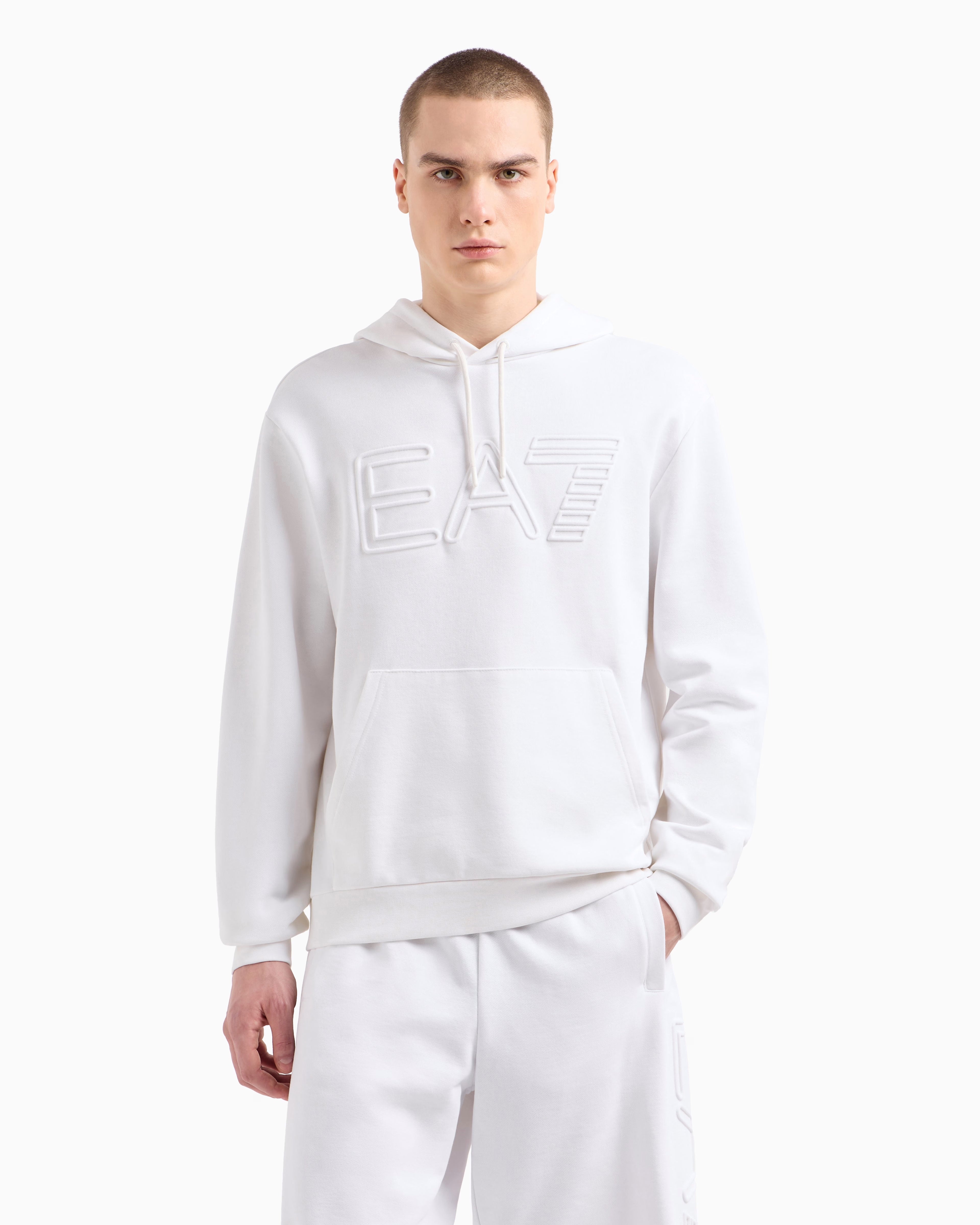 Armani Camisola Hoodie 7m000152 Af10432 White Branco_shot3