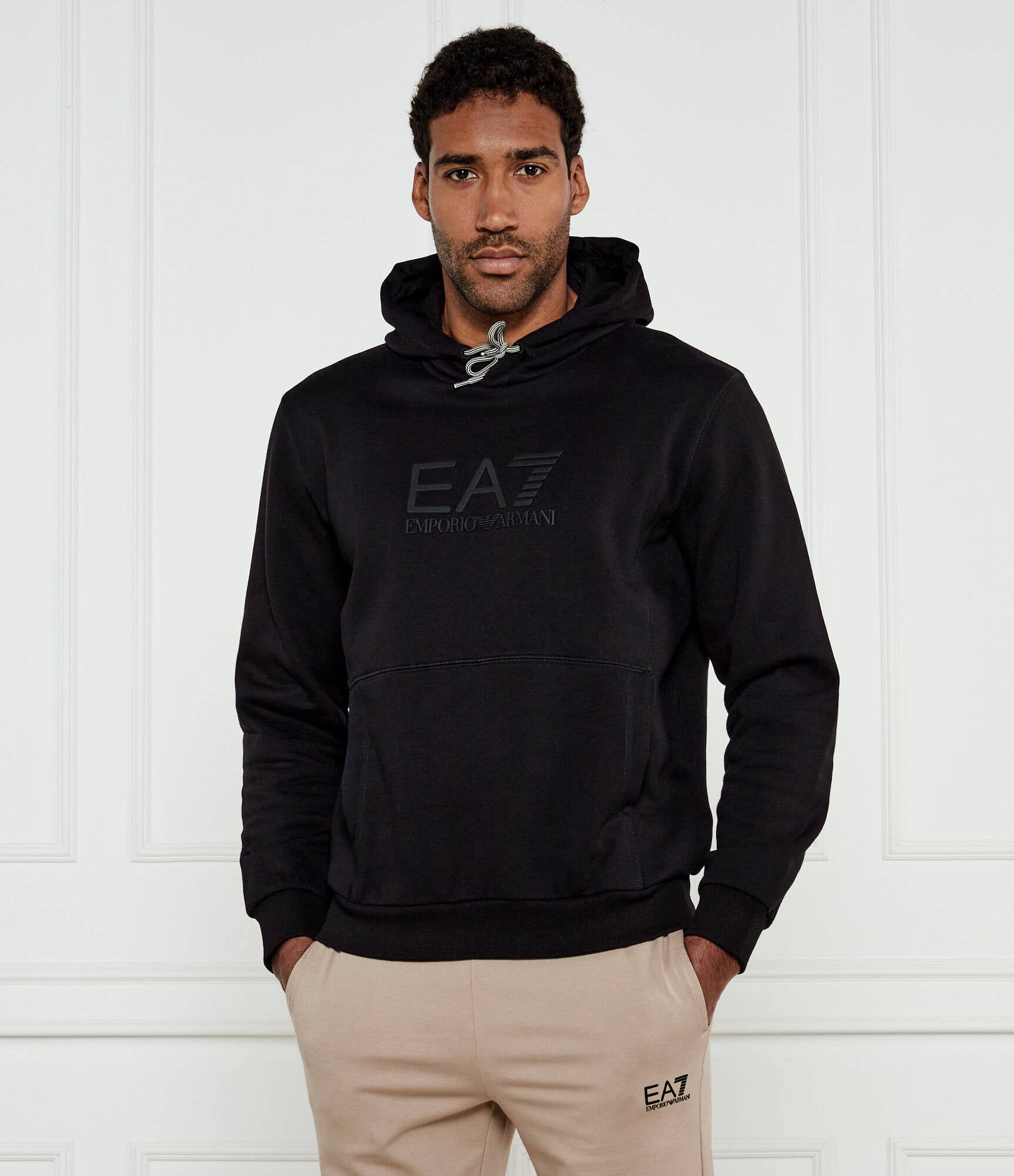 Armani Camisola Hoodie 7m000240 Af10377 Black Preto_shot1