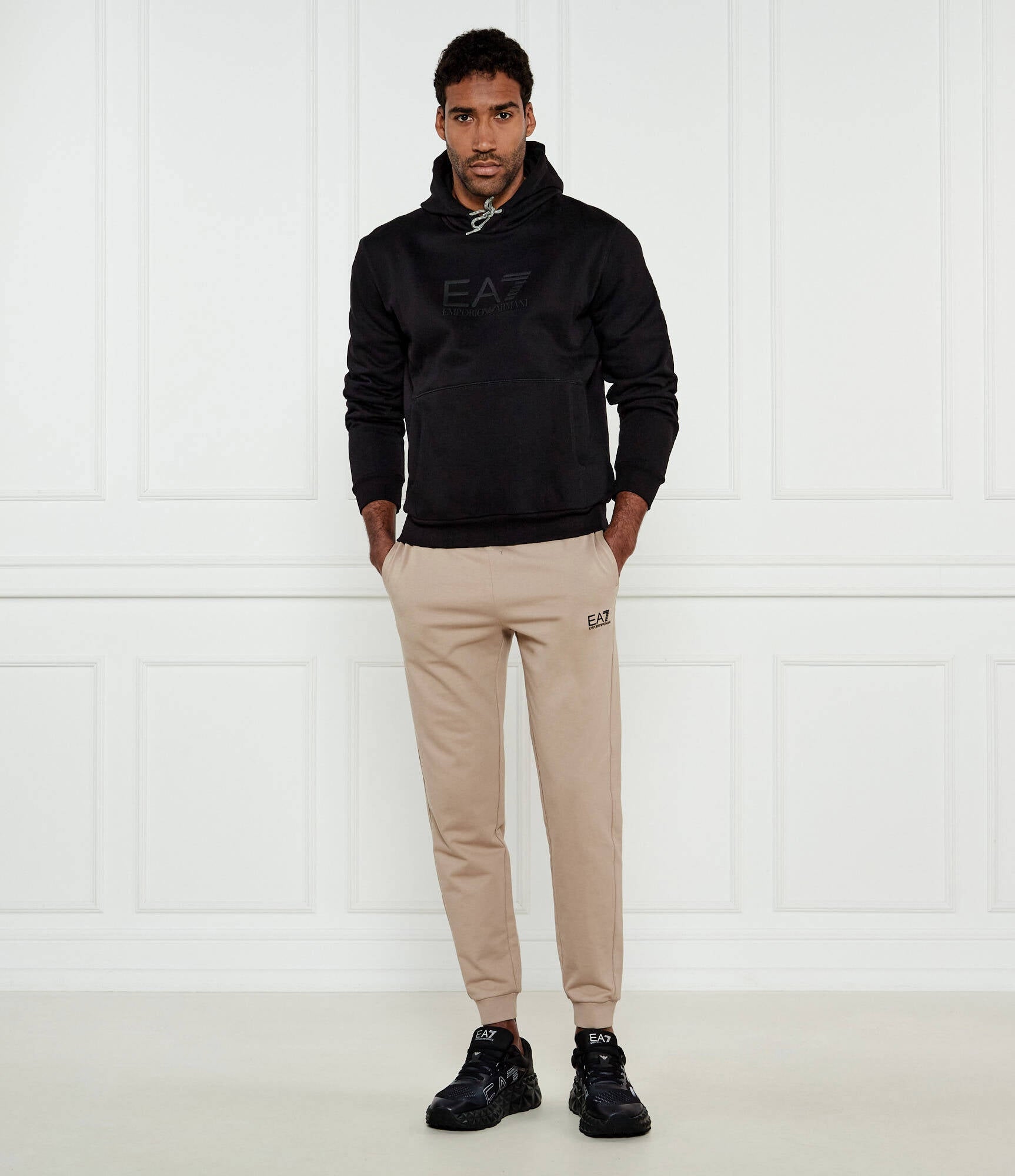 Armani Camisola Hoodie 7m000240 Af10377 Black Preto_shot3