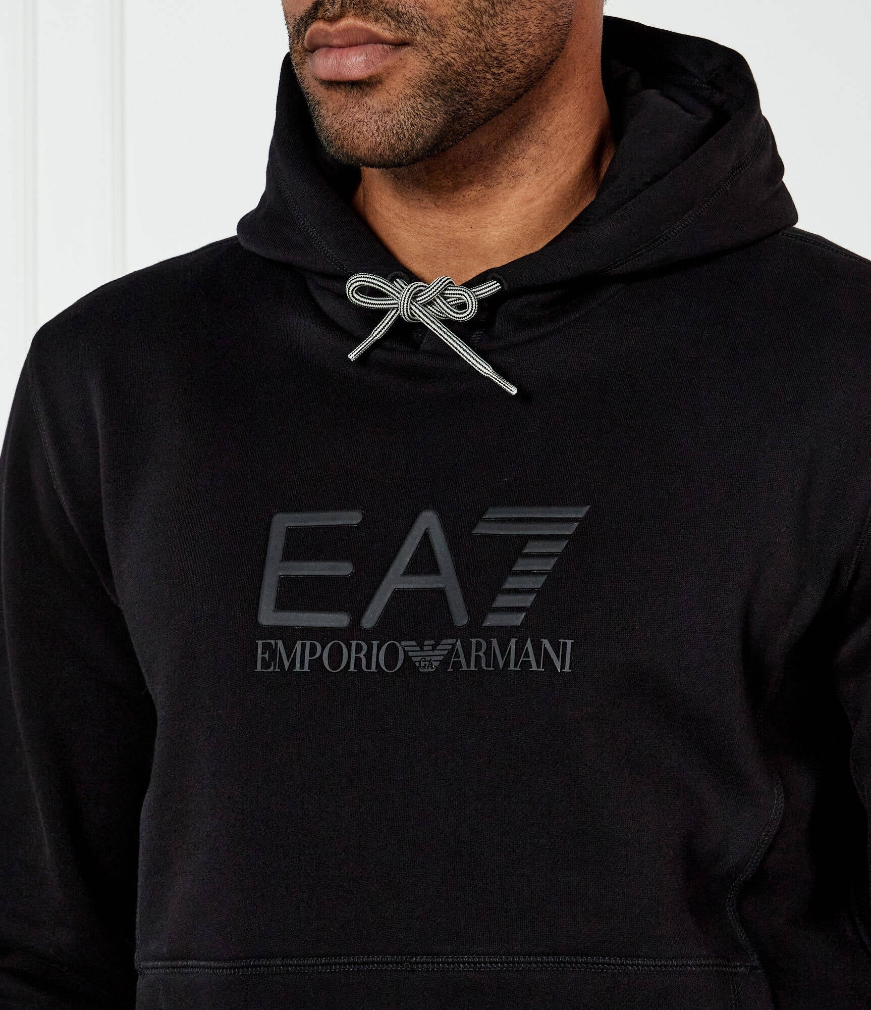 Armani Camisola Hoodie 7m000240 Af10377 Black Preto_shot4