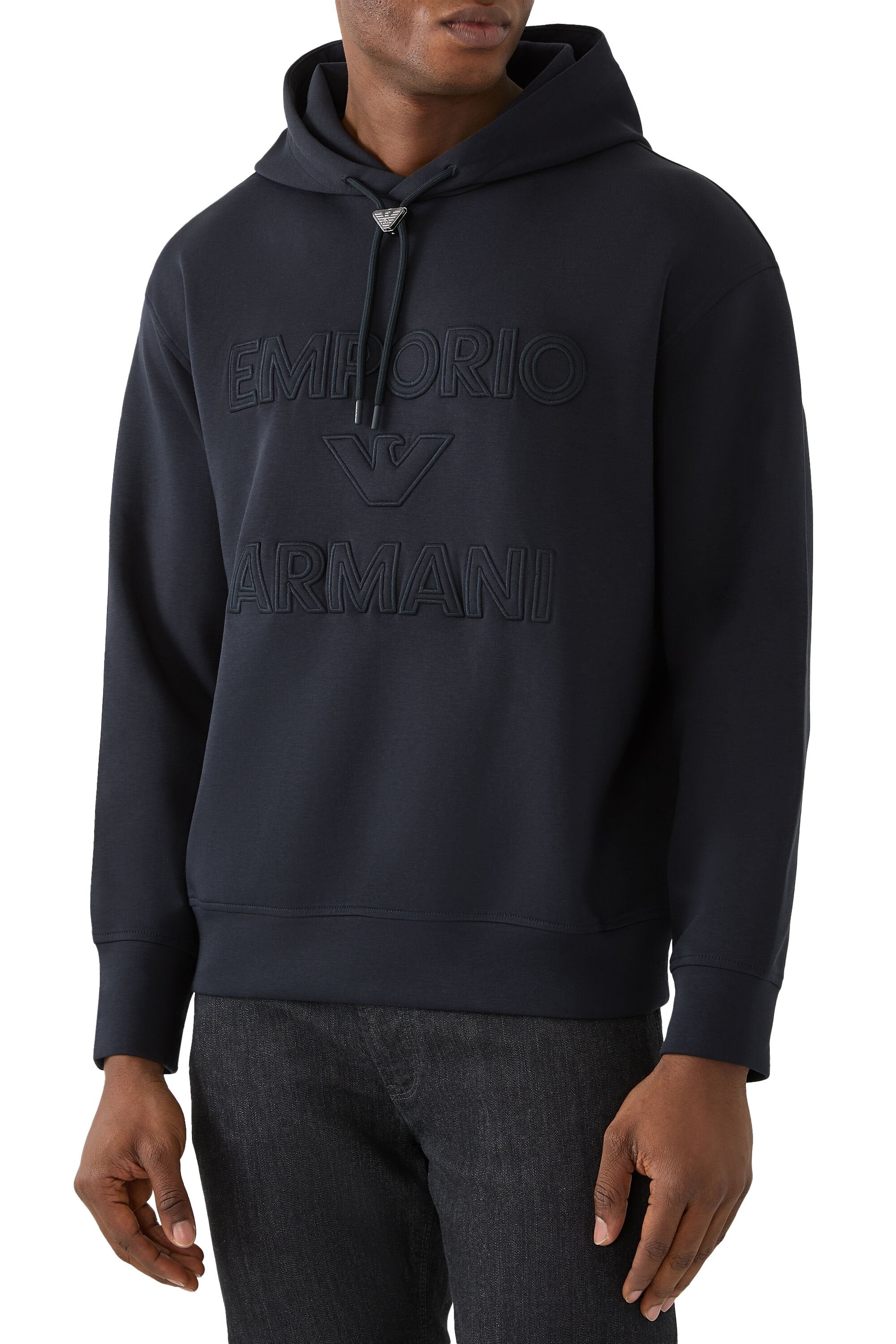 Armani Camisola Hoodie Em001121 Af10013 Navy Navy_shot4