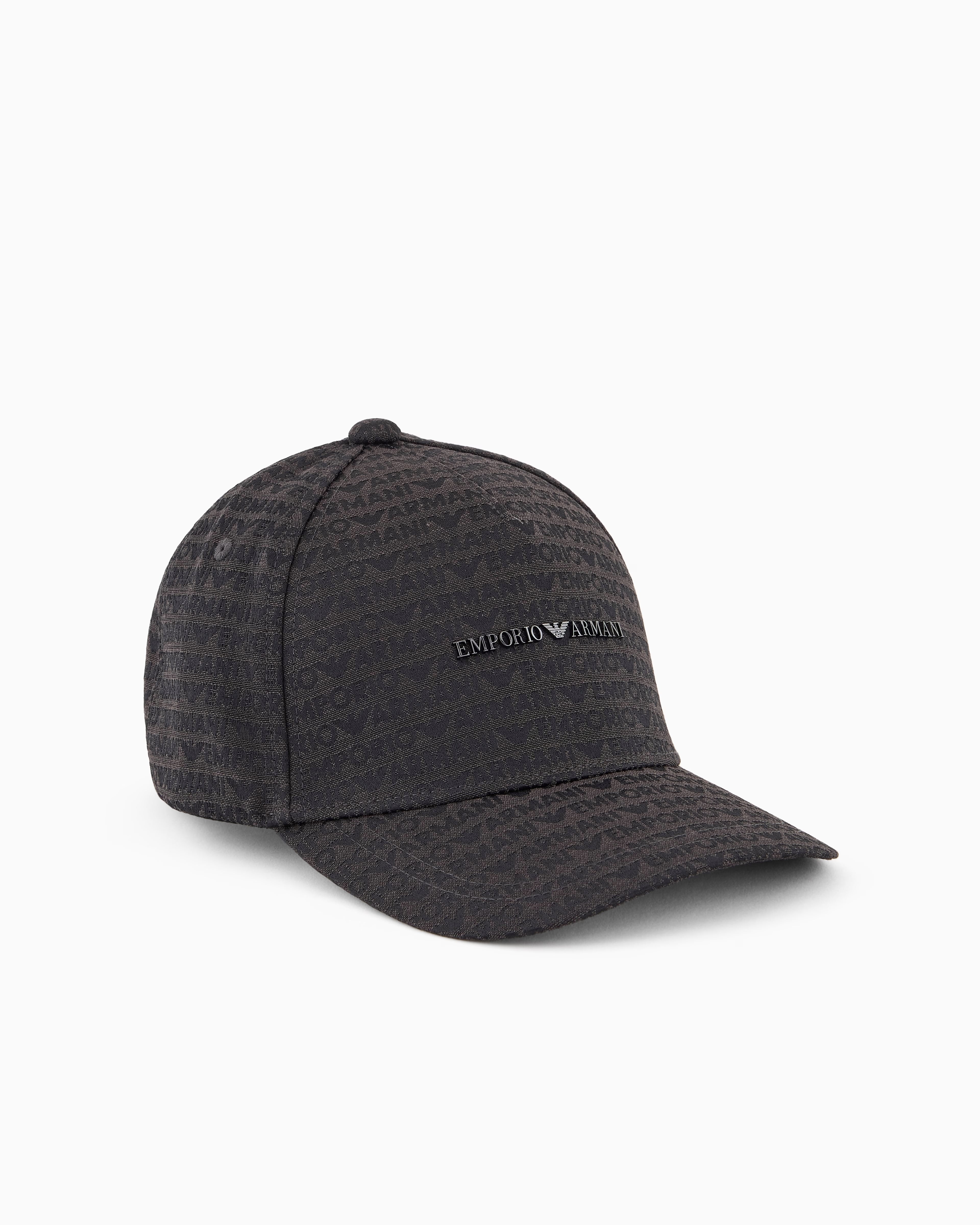 Cap Emporio Armani Preto Logo Jacquard