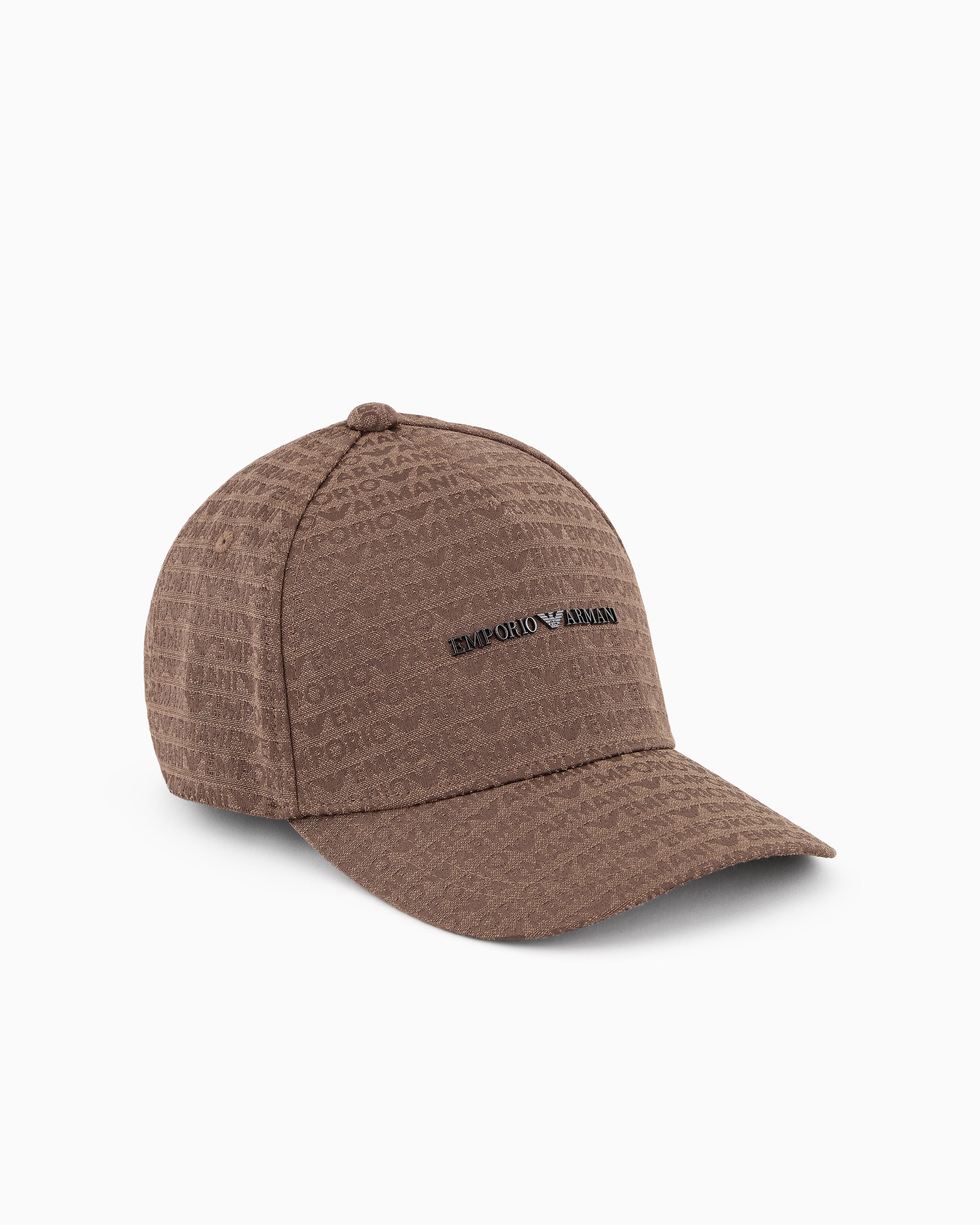 Cap Emporio Armani Chocolate Logo Jacquard