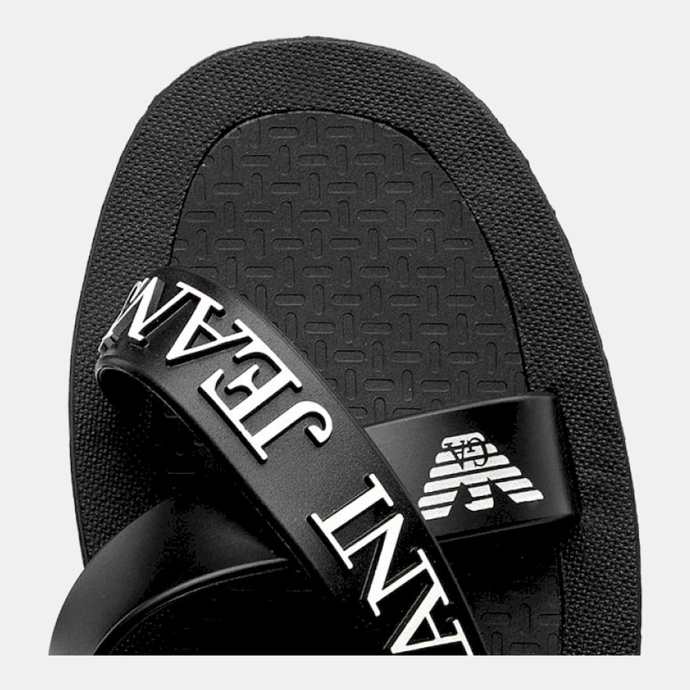 Armani Chinelos Slippers 06597 69 Black Preto Shot10