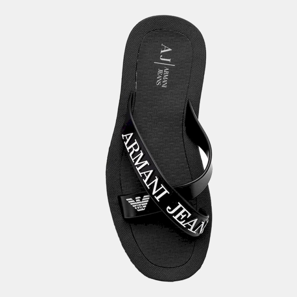 Armani Chinelos Slippers 06597 69 Black Preto Shot12