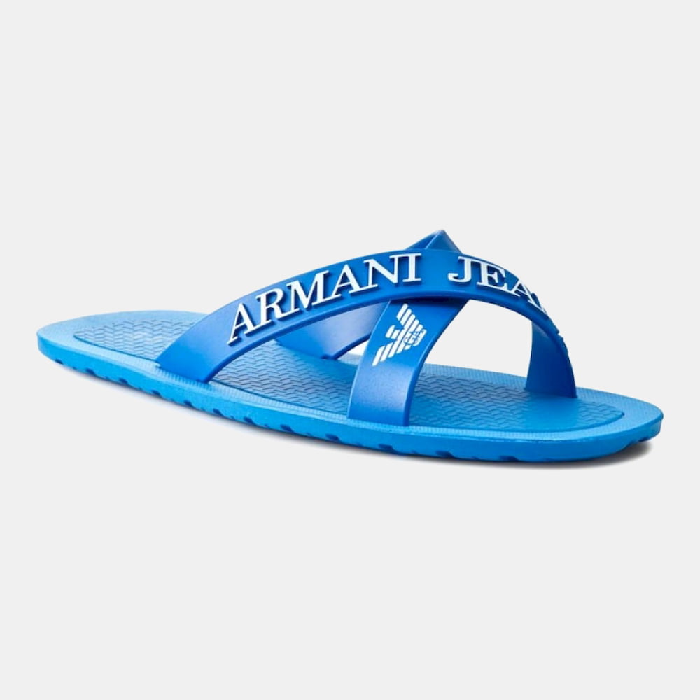 Armani Chinelos Slippers 06597 69 Royal Blue Azul Royal Shot2