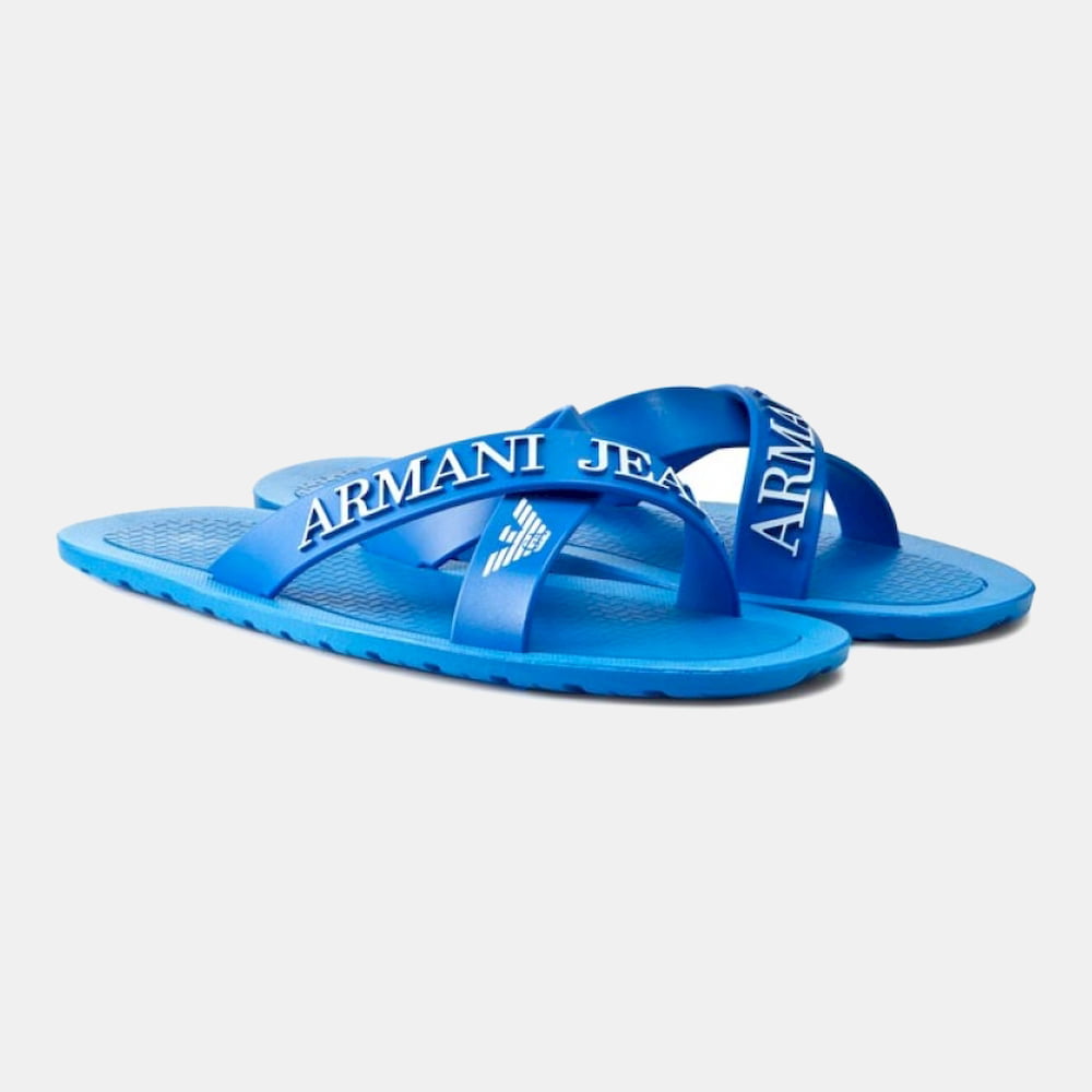 Armani Chinelos Slippers 06597 69 Royal Blue Azul Royal Shot4