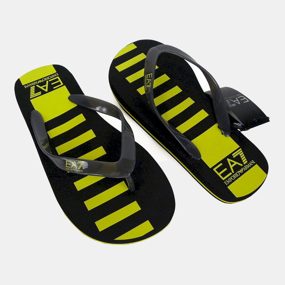 Armani Chinelos Slippers 5004 6p295 Blk Yel Ye Preto Amarelo Shot8