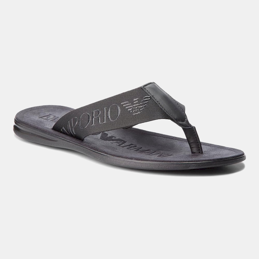 Armani Chinelos Slippers P082 Xl421 Blk Black Preto Preto Shot14