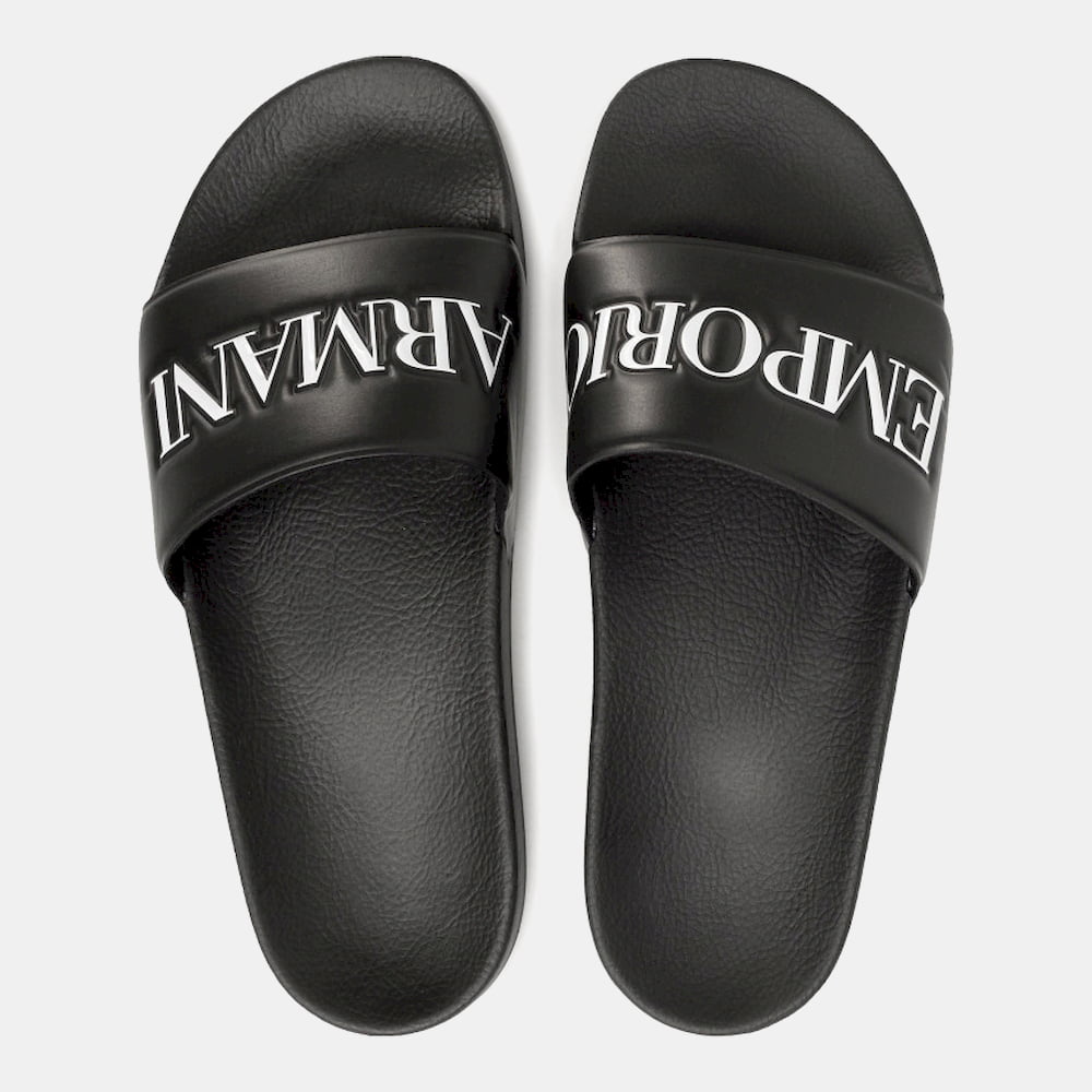 Armani Chinelos Slippers P103 Xl792 Black Preto Shot10
