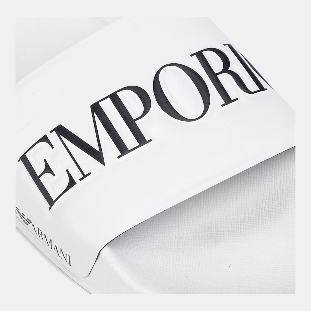 Armani Chinelos Slippers P103 Xl792 White Branco Shot12