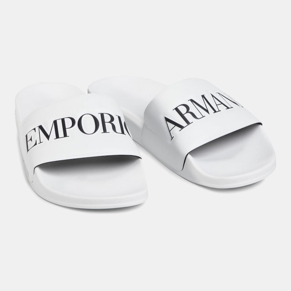 Armani Chinelos Slippers P103 Xl792 White Branco Shot14