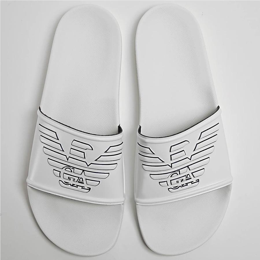 Armani Chinelos Slippers Ps01 Xn129 White Branco4 Resultado