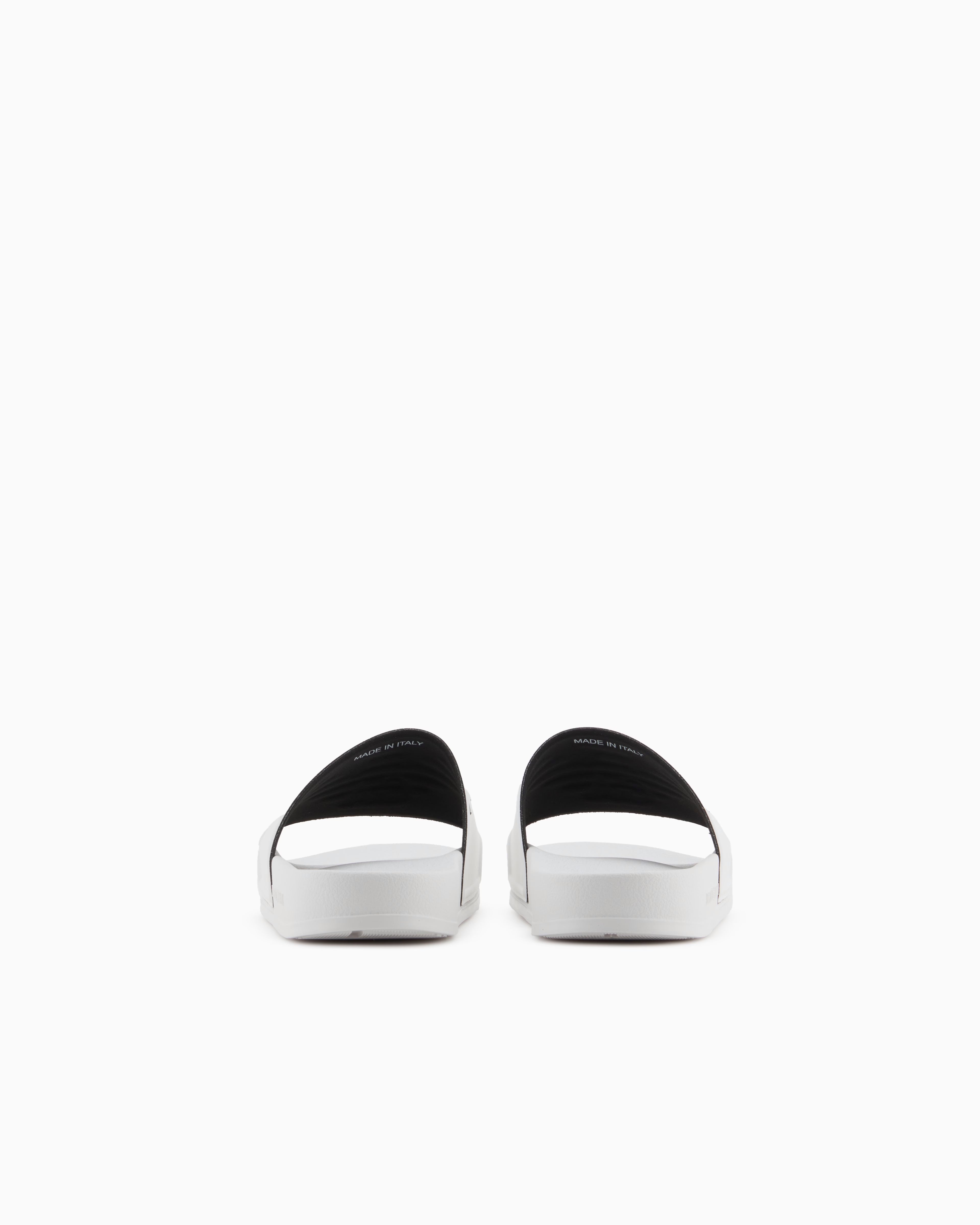 Armani Chinelos Slippers Xvps11 Xr273 Whi Black Branco Preto_shot4