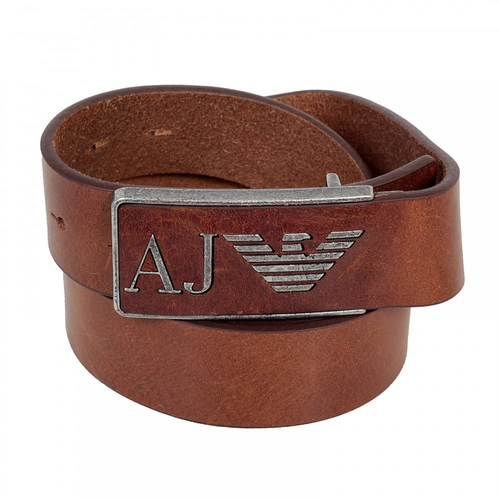 Armani Cinto Belt 931504 Cc881 Brown Castanho_shot1