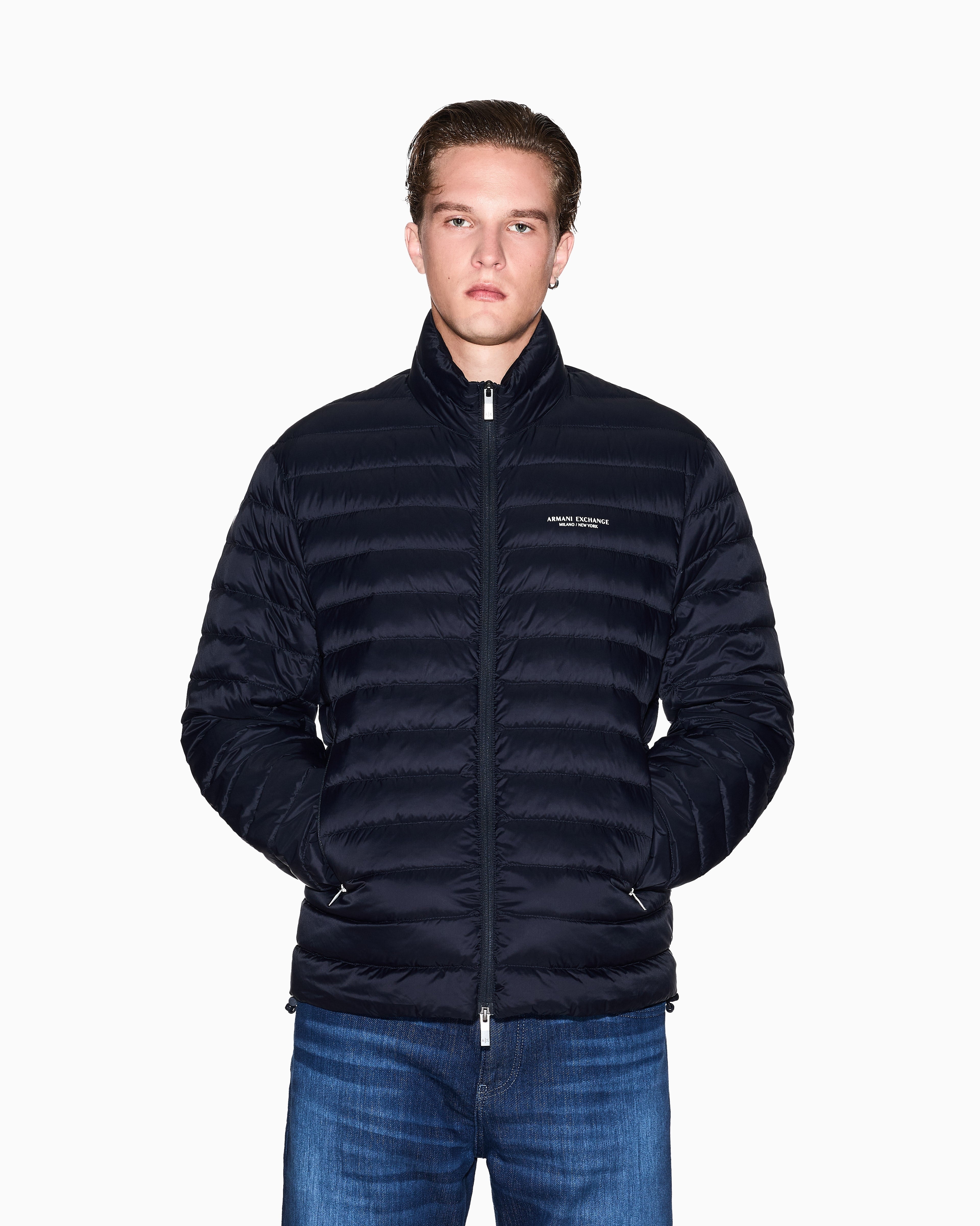 Armani Exchange Blusao Jackets Xm001919 Af16927 Navy Navy_shot3