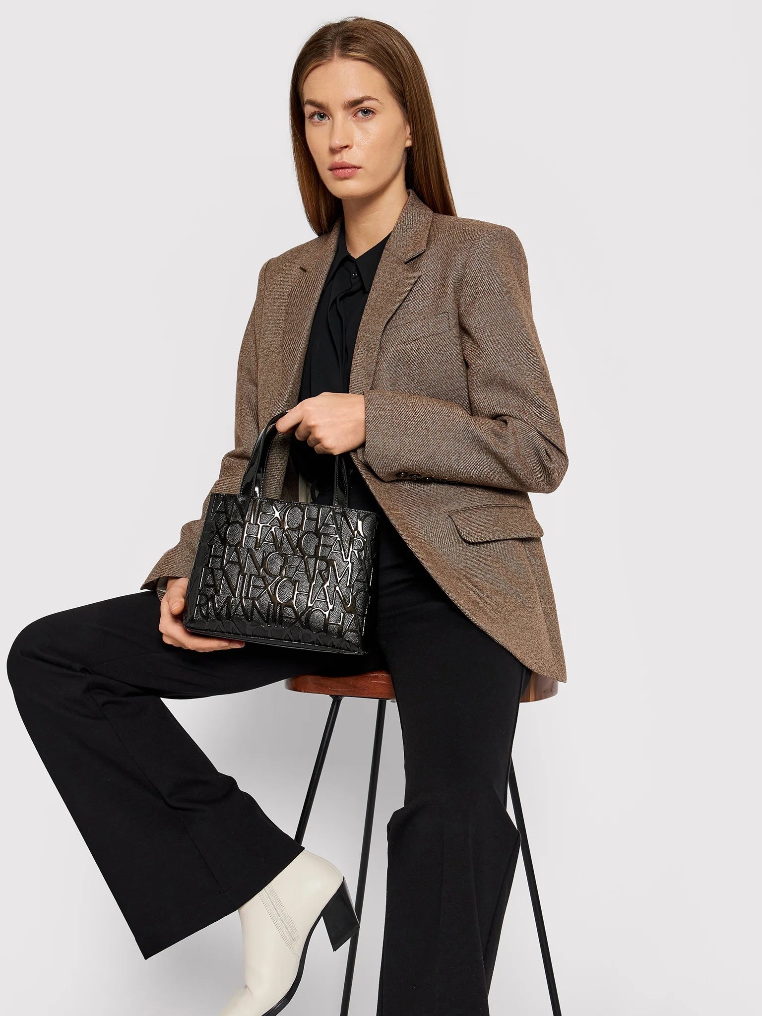 Armani Exchange Bolsa Bag 942647 Cc794 Black Preto_shot4